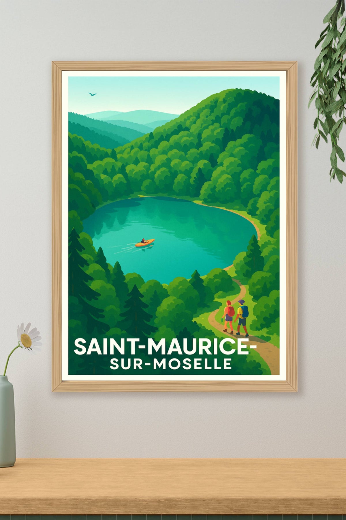 Affiche Saint-Maurice-sur-Moselle — Escapade Nature au Cœur des Vosges · poster d'art de Saint-Maurice-sur-Moselle