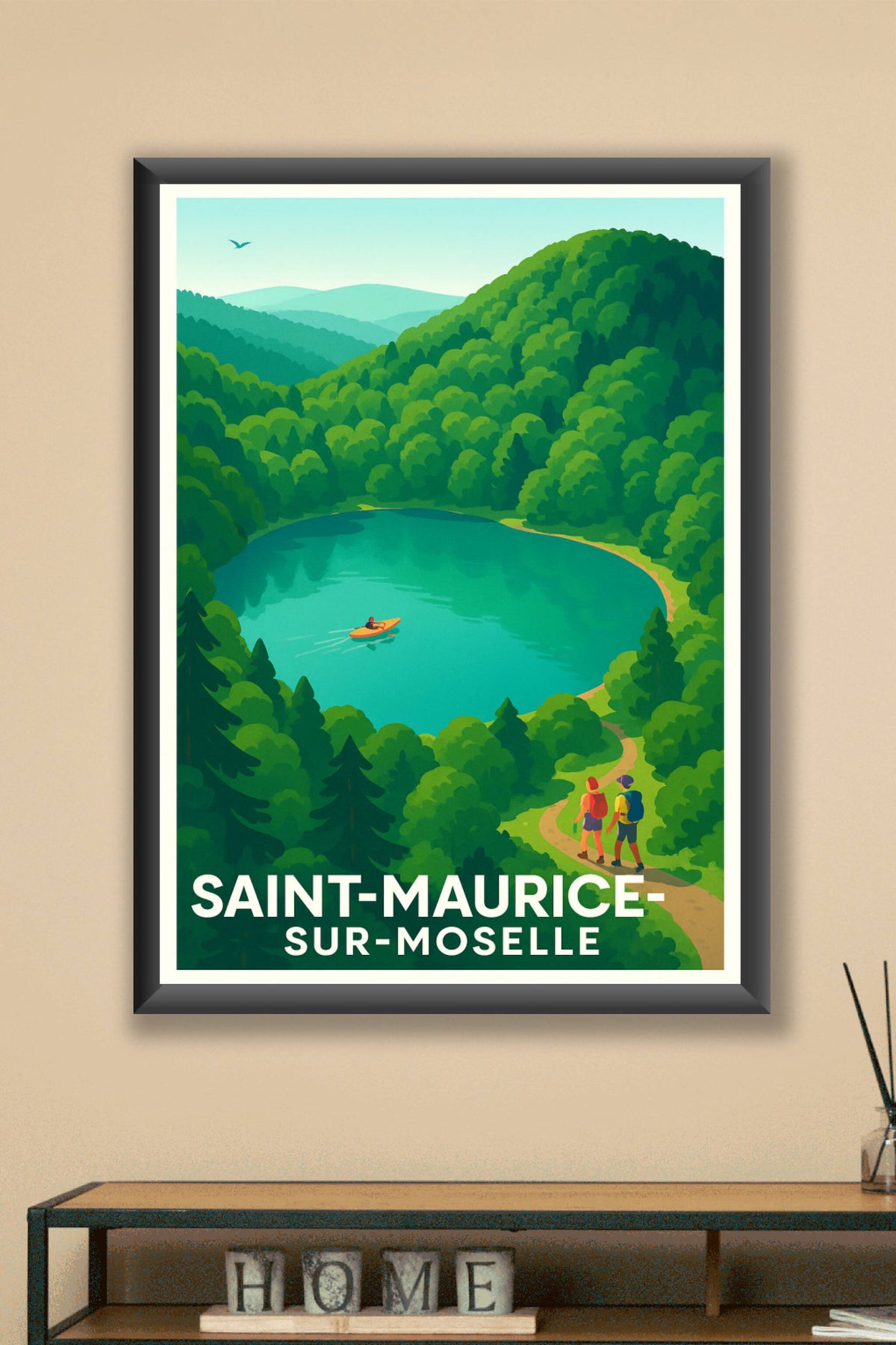 Affiche Saint-Maurice-sur-Moselle — Escapade Nature au Cœur des Vosges · poster d'art de Saint-Maurice-sur-Moselle
