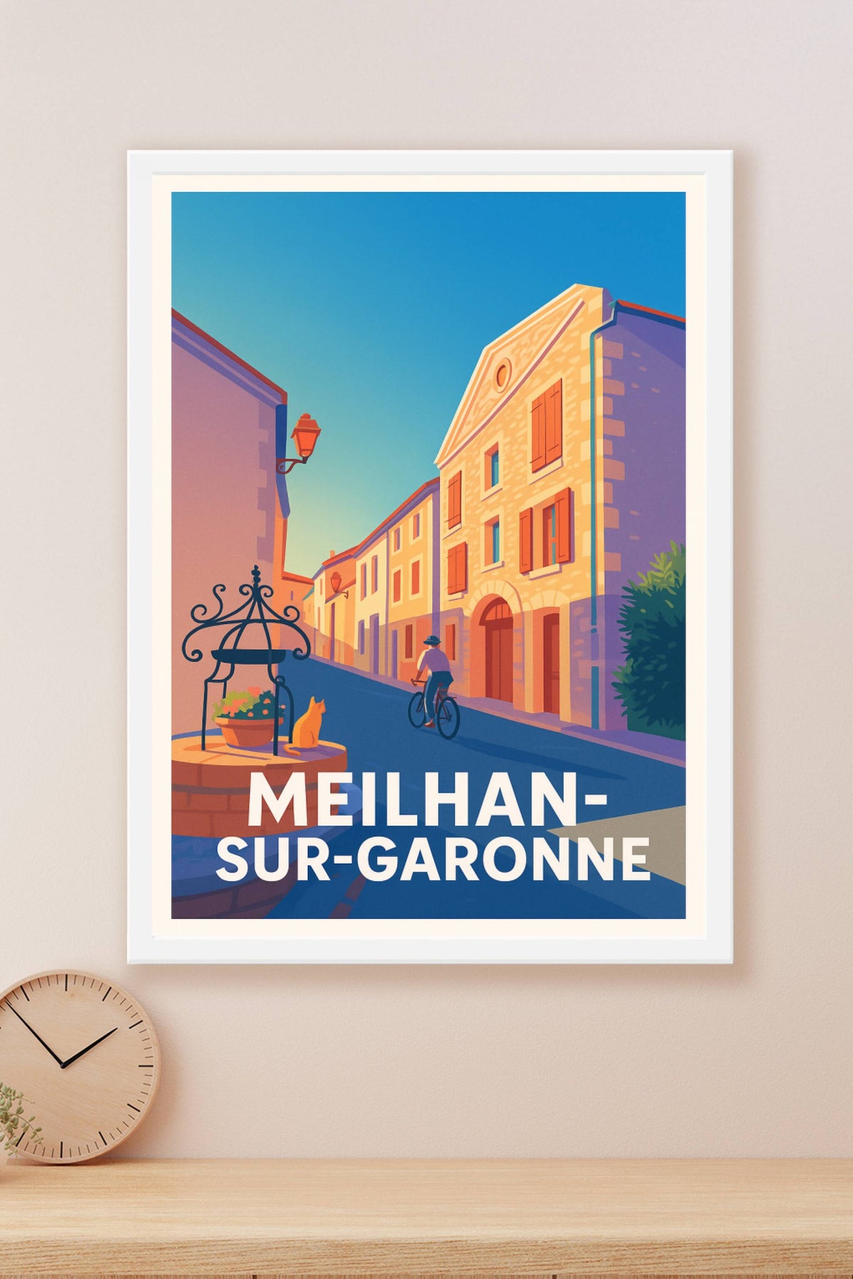 Affiche Meilhan-sur-Garonne — Charme et douceur de vivre en bord de Garonne · poster d'art de Meilhan-sur-Garonne