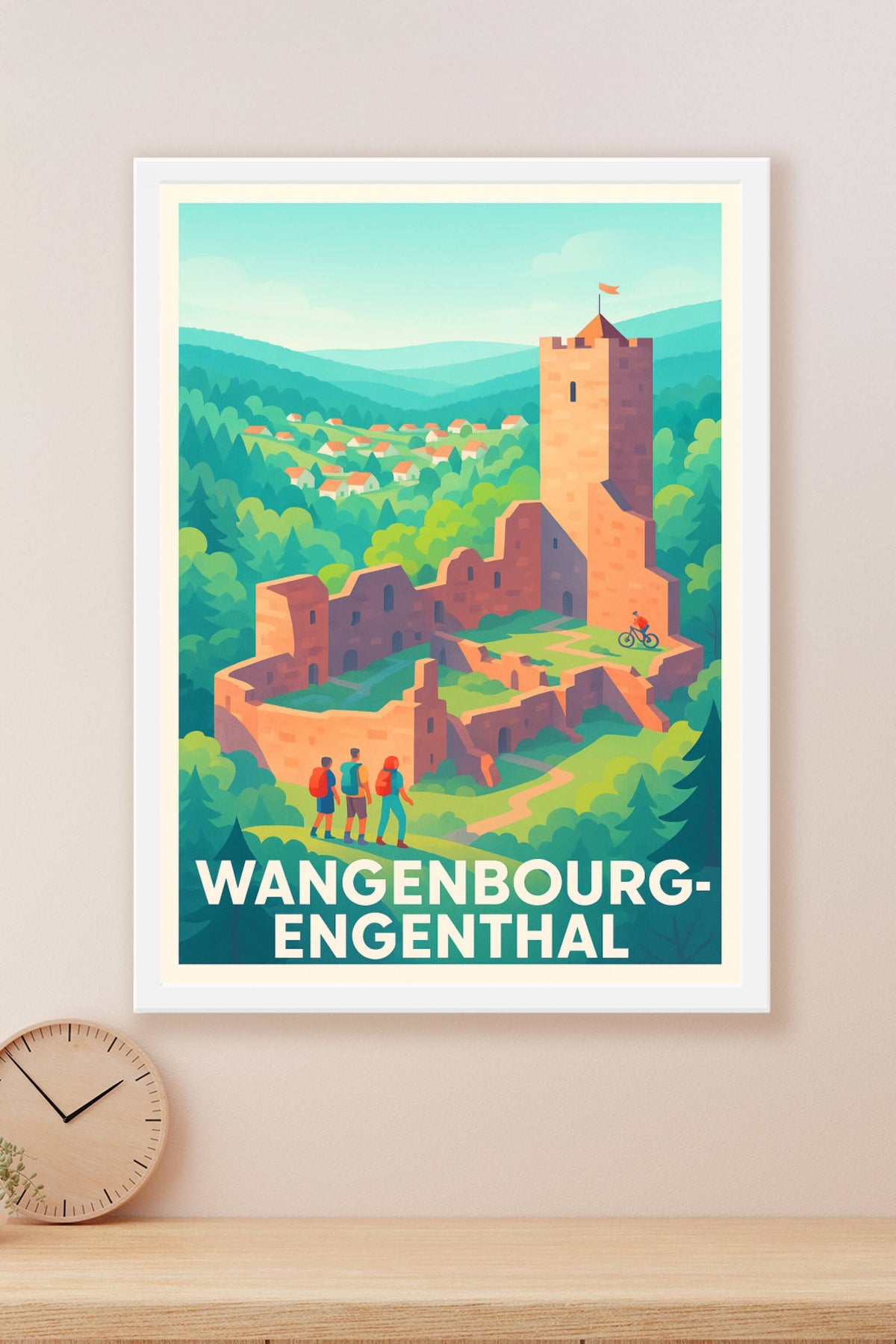 Affiche Wangenbourg-Engenthal — Nature et histoire au cœur des Vosges · poster d'art de Wangenbourg-Engenthal