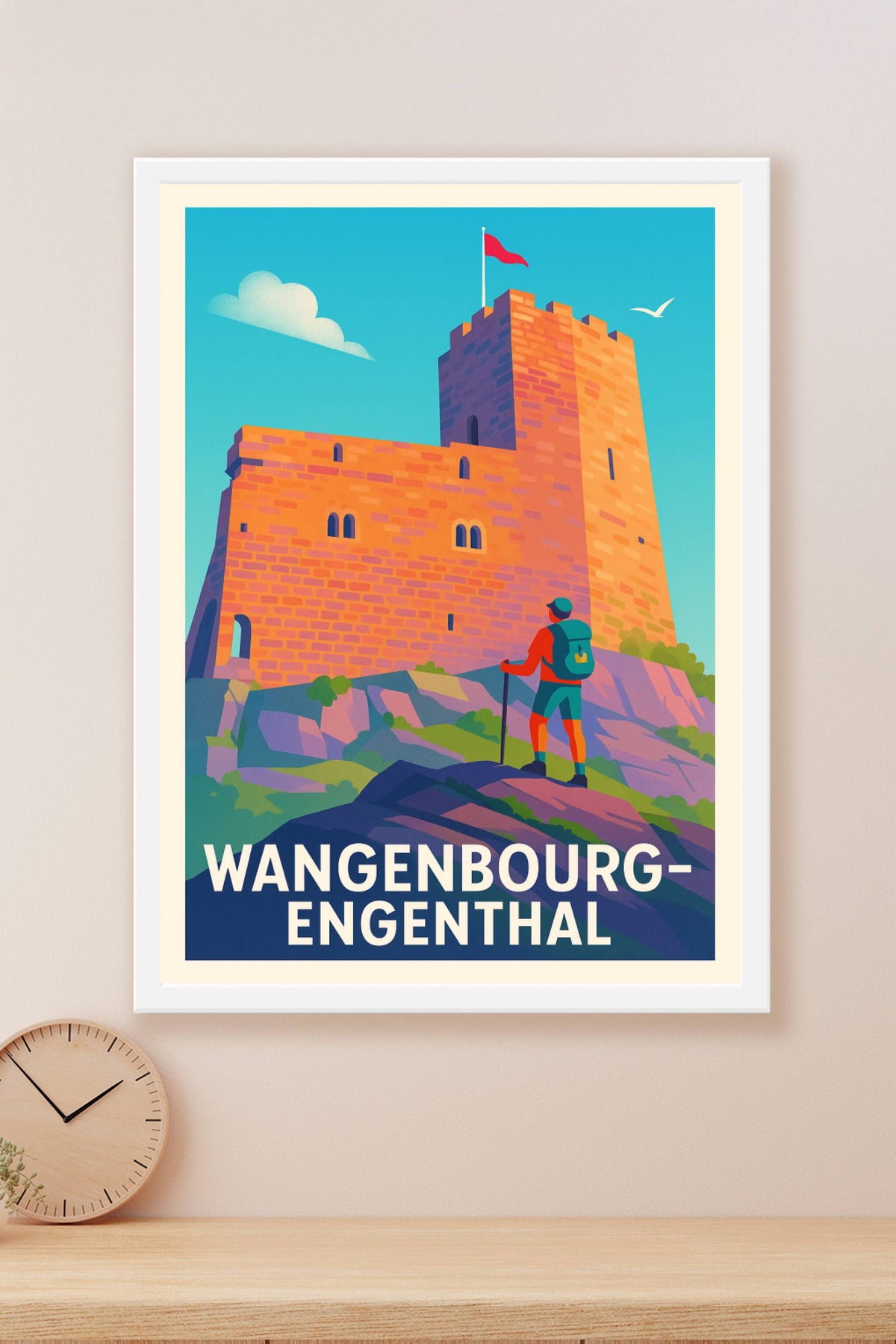 Affiche Wangenbourg-Engenthal — Aventure et patrimoine au sommet · poster d'art de Wangenbourg-Engenthal