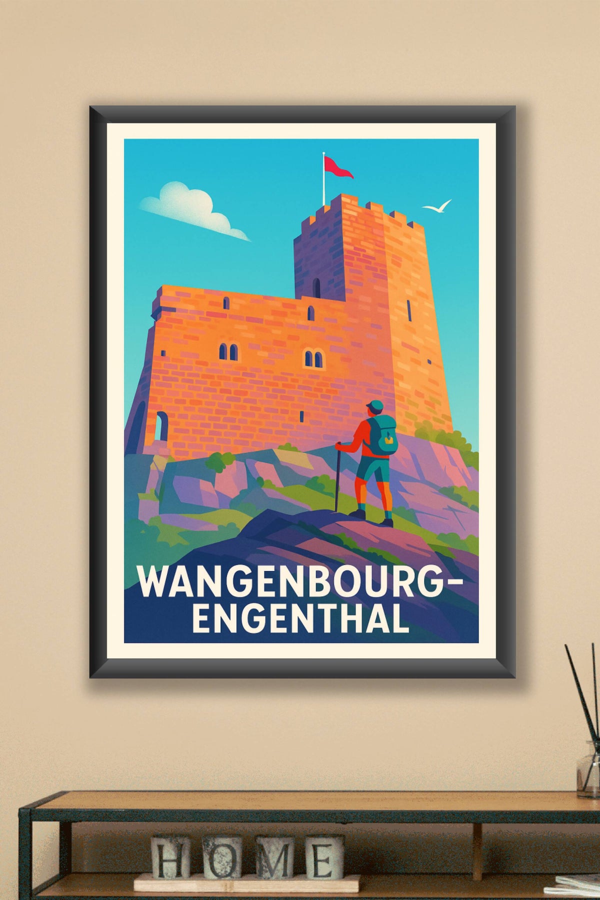 Affiche Wangenbourg-Engenthal — Aventure et patrimoine au sommet · poster d'art de Wangenbourg-Engenthal