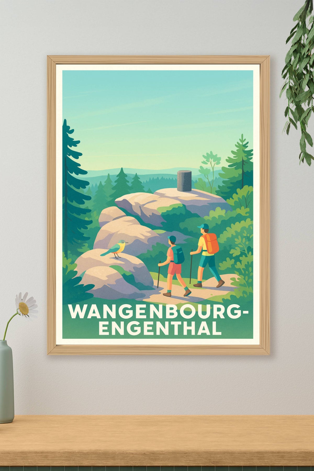 Affiche Wangenbourg-Engenthal — Escapade Nature et Randonnée · poster d'art de Wangenbourg-Engenthal