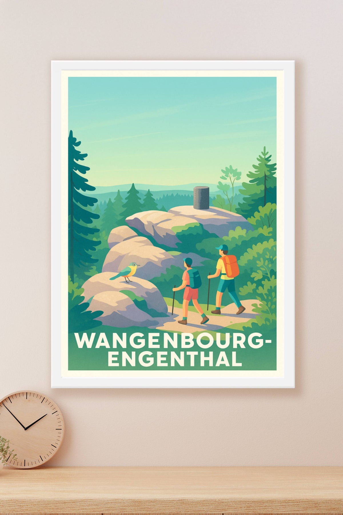 Affiche Wangenbourg-Engenthal — Escapade Nature et Randonnée · poster d'art de Wangenbourg-Engenthal