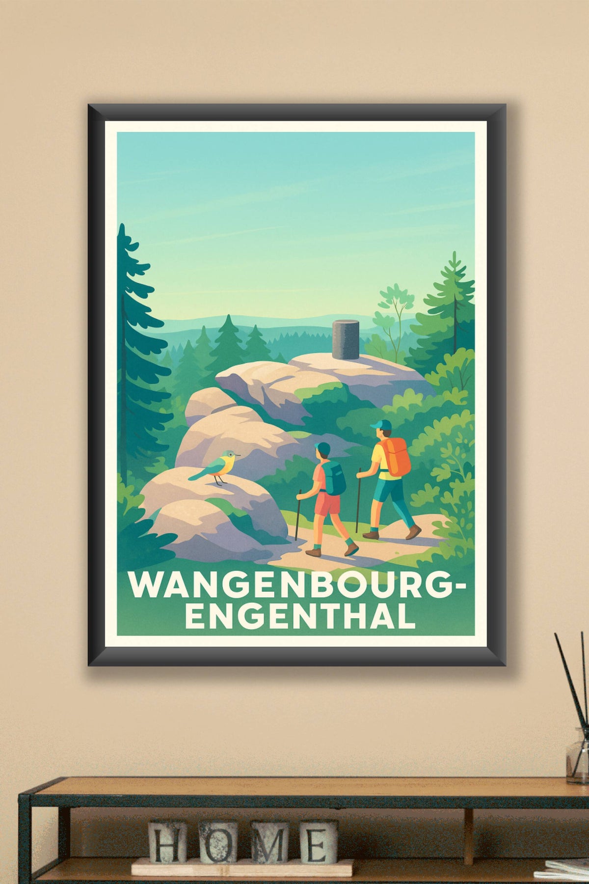 Affiche Wangenbourg-Engenthal — Escapade Nature et Randonnée · poster d'art de Wangenbourg-Engenthal