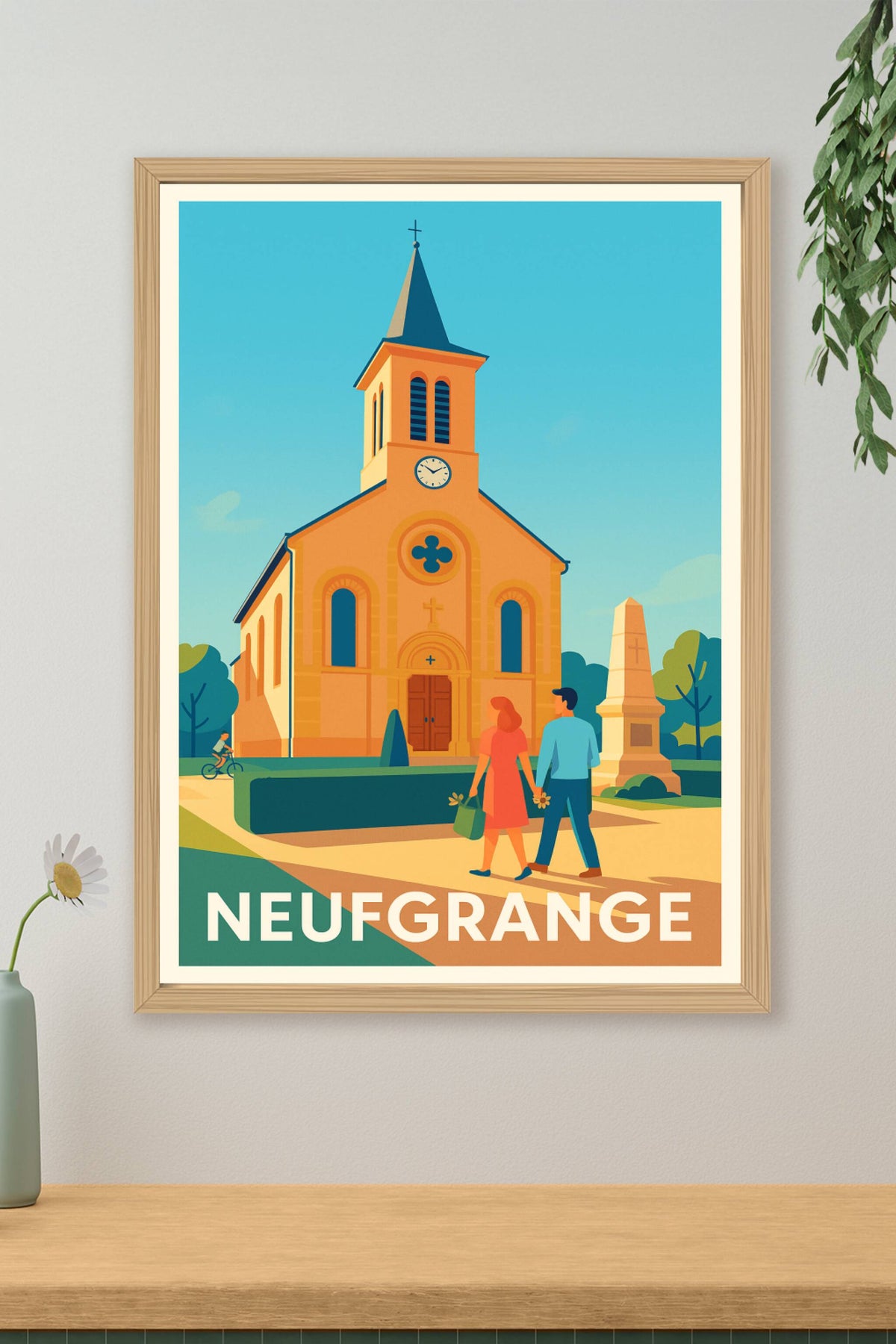 Affiche Neufgrange — Charme paisible et patrimoine authentique · poster d'art de Neufgrange