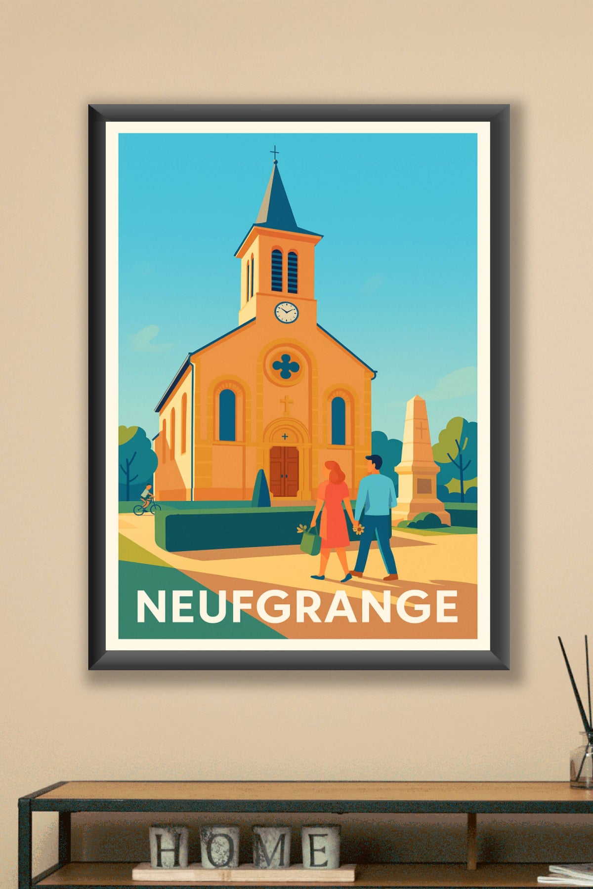 Affiche Neufgrange — Charme paisible et patrimoine authentique · poster d'art de Neufgrange