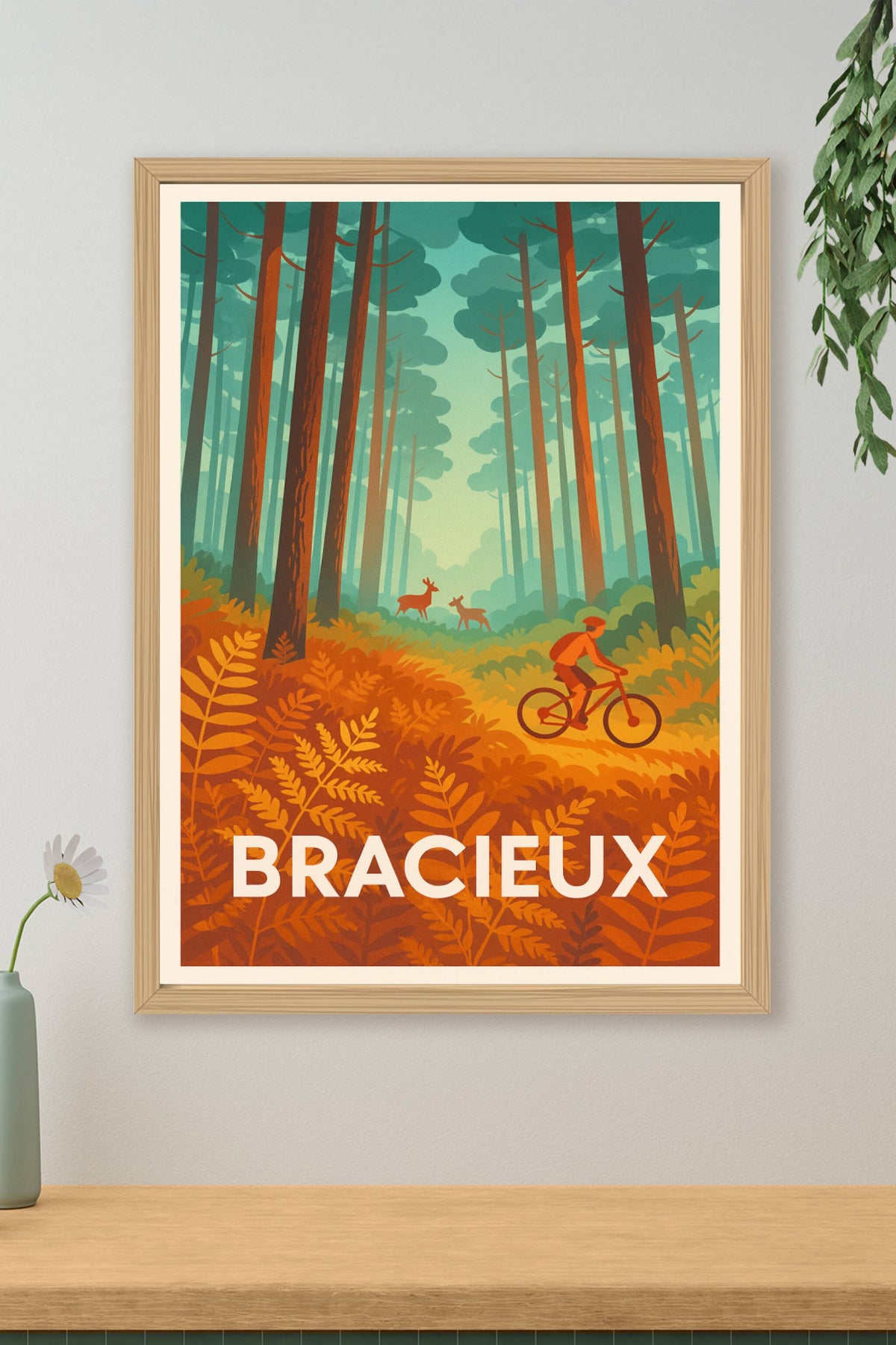 Affiche Bracieux — Évasion nature et sensations en forêt · poster d'art de Bracieux