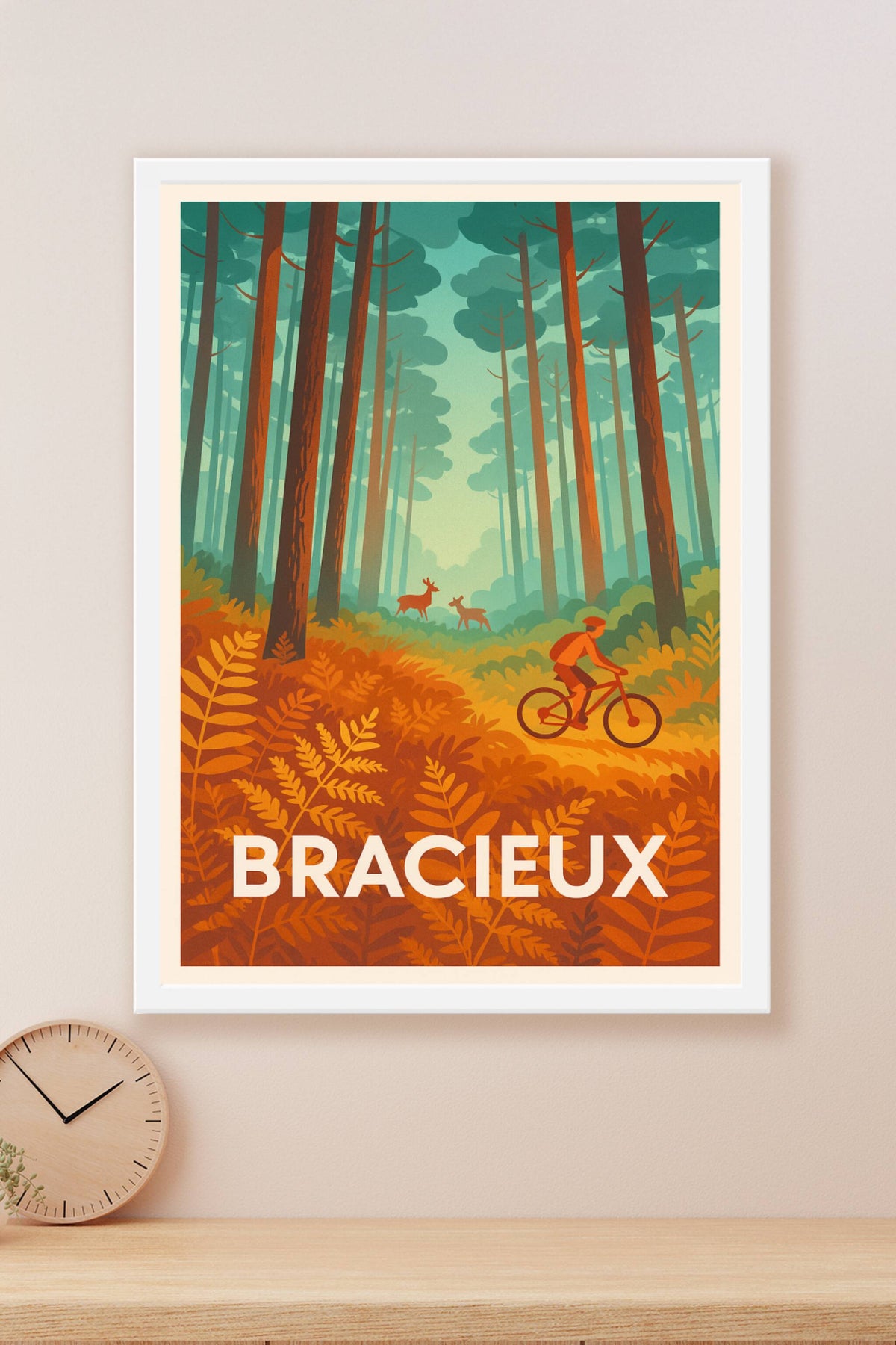 Affiche Bracieux — Évasion nature et sensations en forêt · poster d'art de Bracieux
