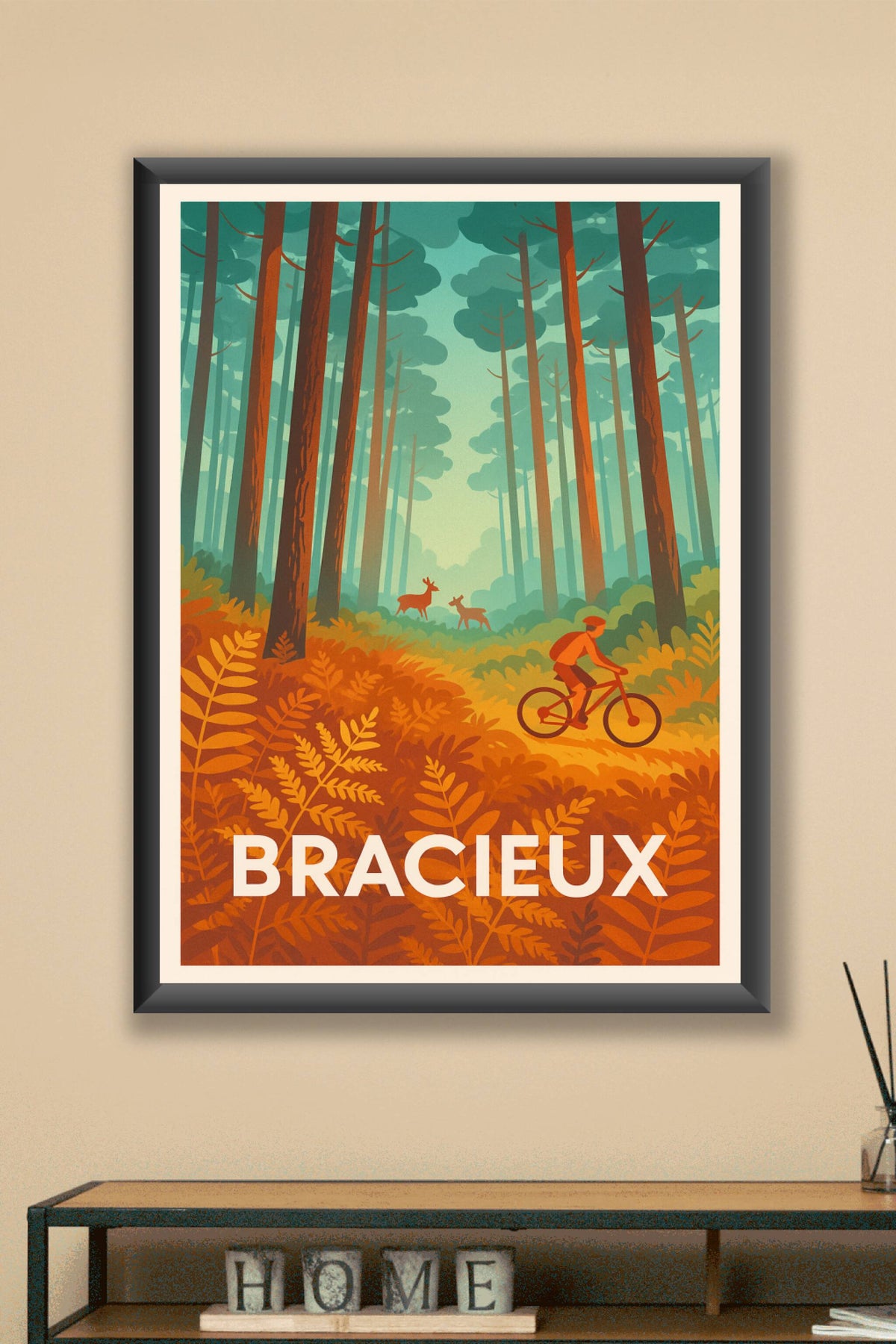 Affiche Bracieux — Évasion nature et sensations en forêt · poster d'art de Bracieux