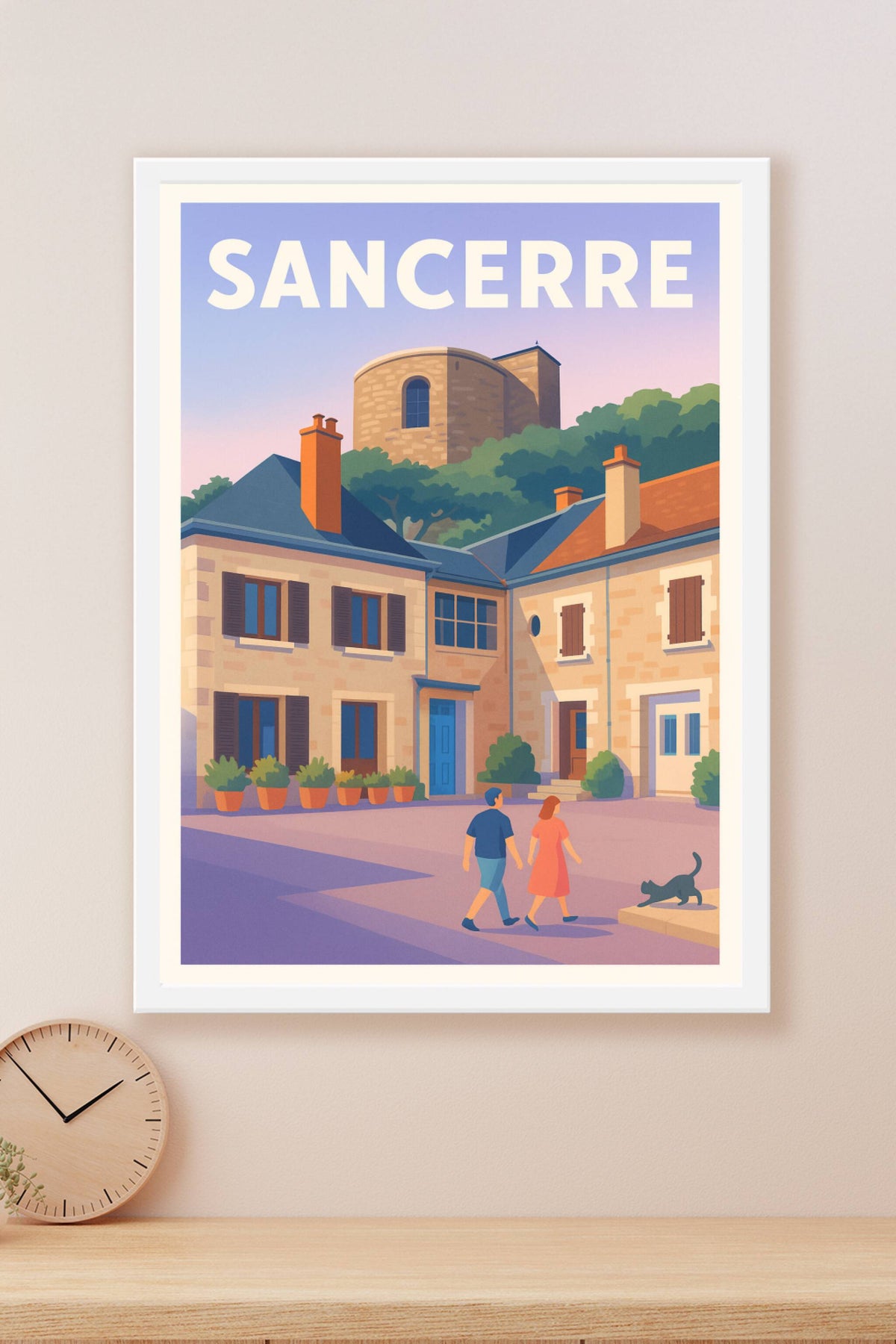 Affiche Sancerre — Charme et douceur d'une ville d'exception · poster d'art de Sancerre