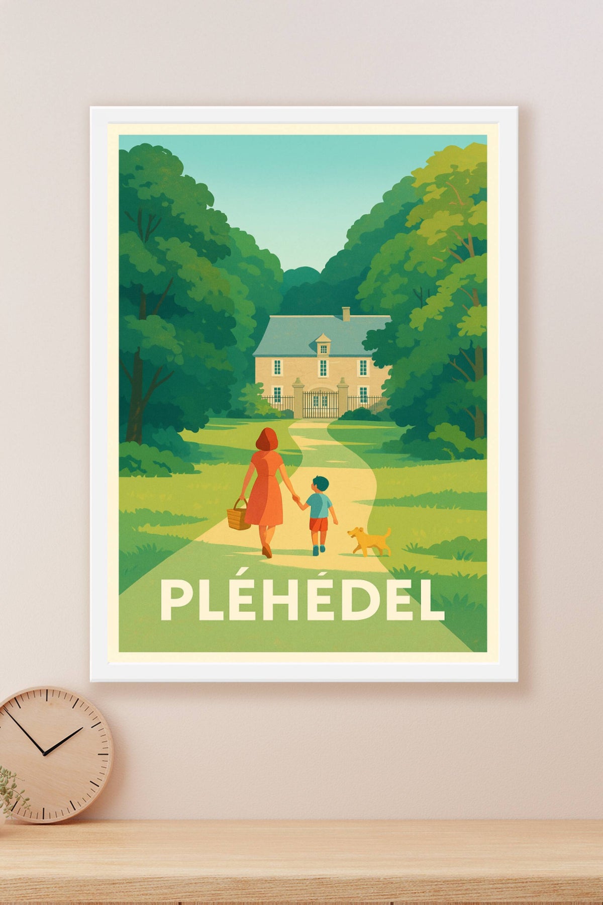 Affiche Pléhédel — Balade champêtre en toute sérénité · poster d'art de Pléhédel