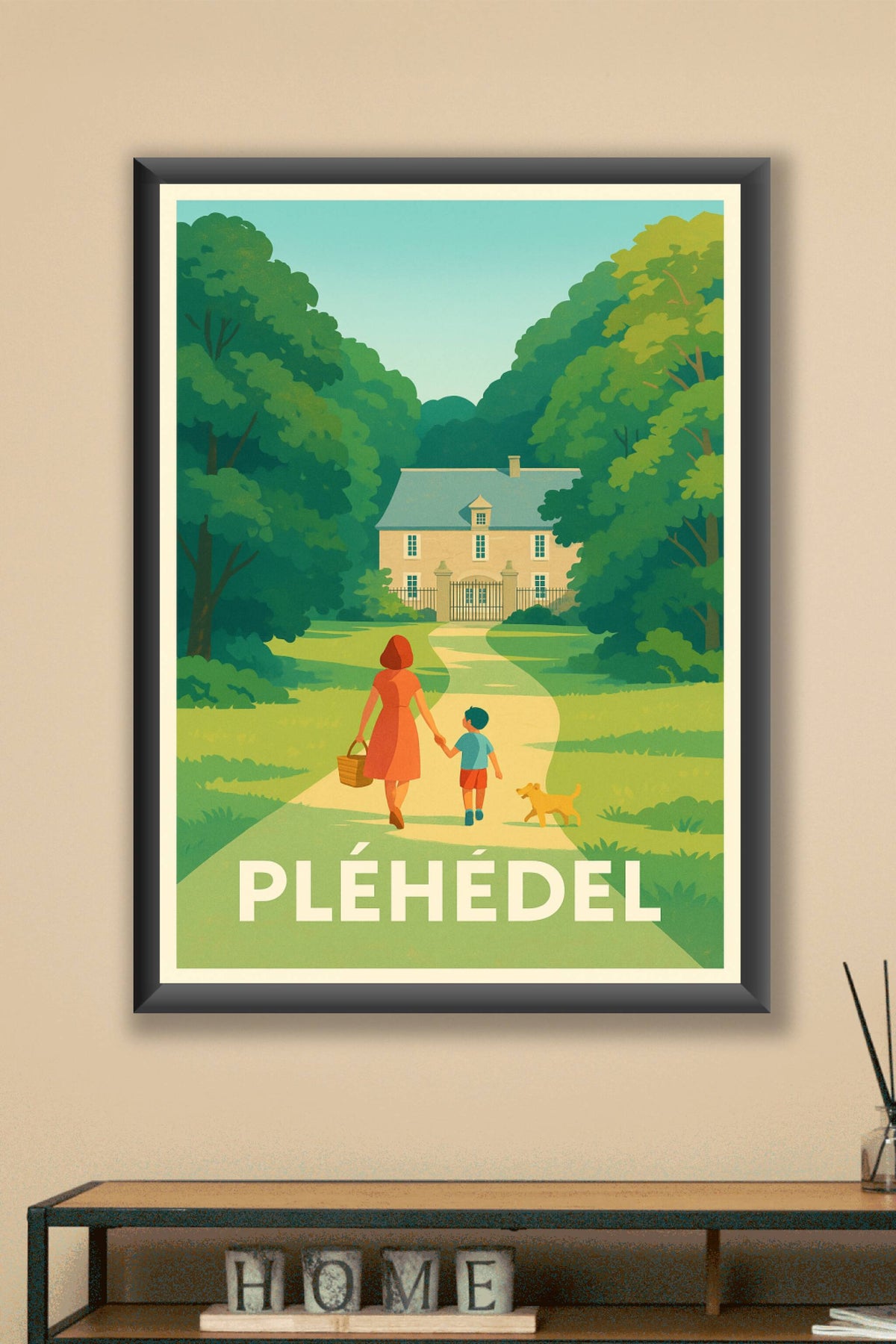 Affiche Pléhédel — Balade champêtre en toute sérénité · poster d'art de Pléhédel