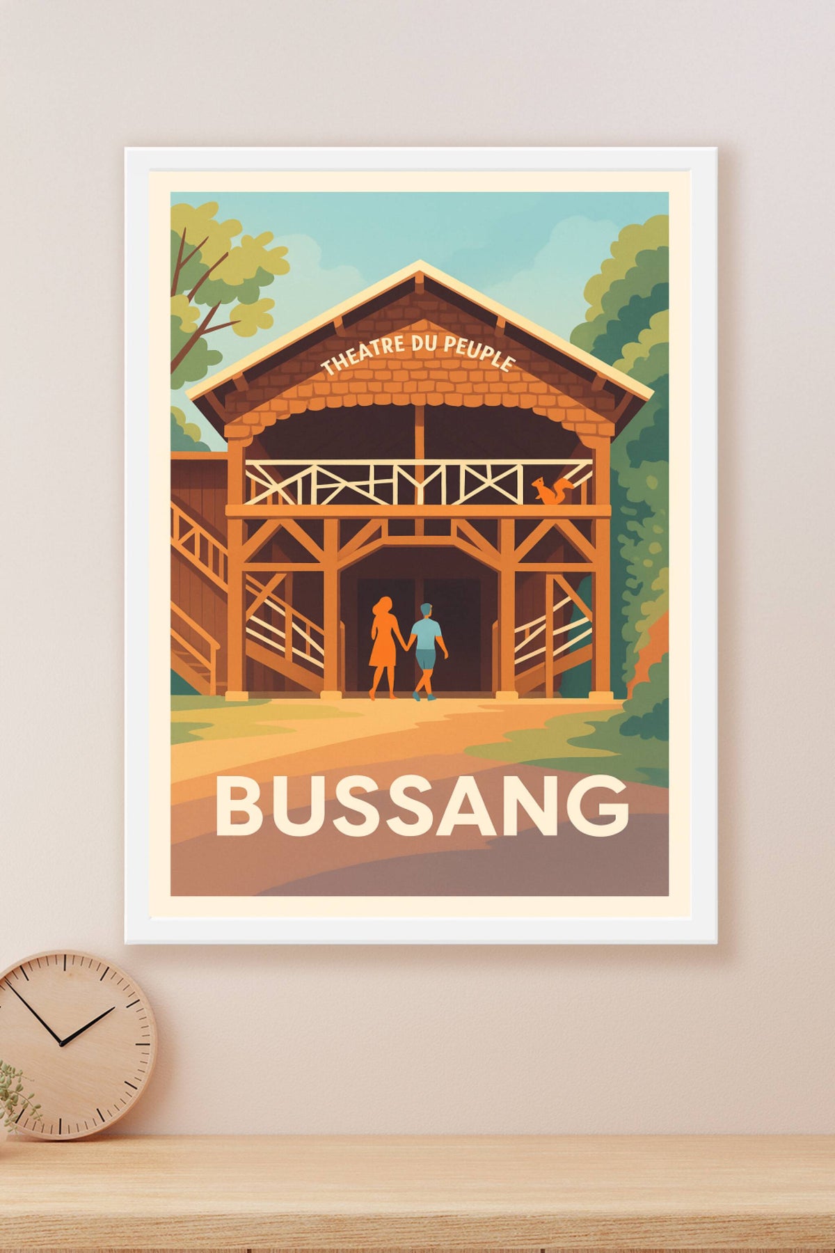 Affiche Bussang — Charme authentique du Théâtre du Peuple · poster d'art de Bussang