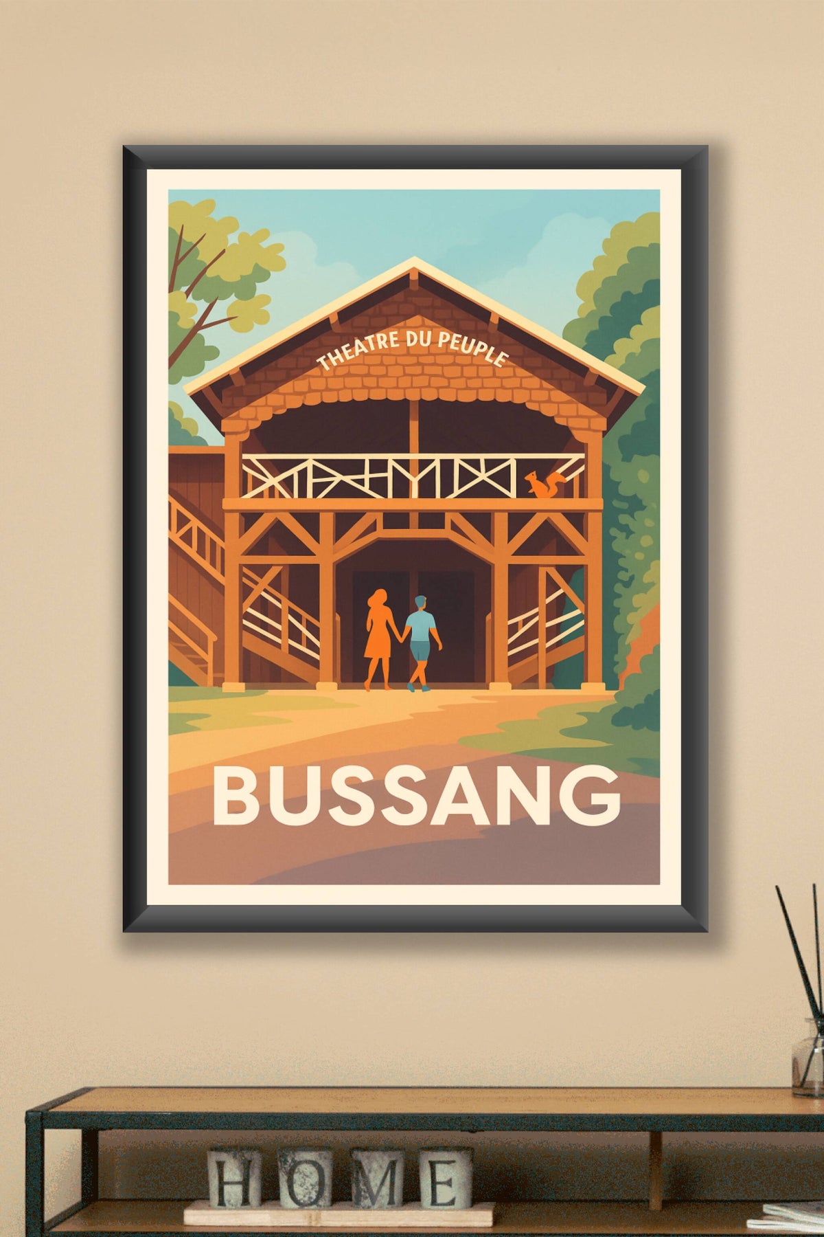 Affiche Bussang — Charme authentique du Théâtre du Peuple · poster d'art de Bussang