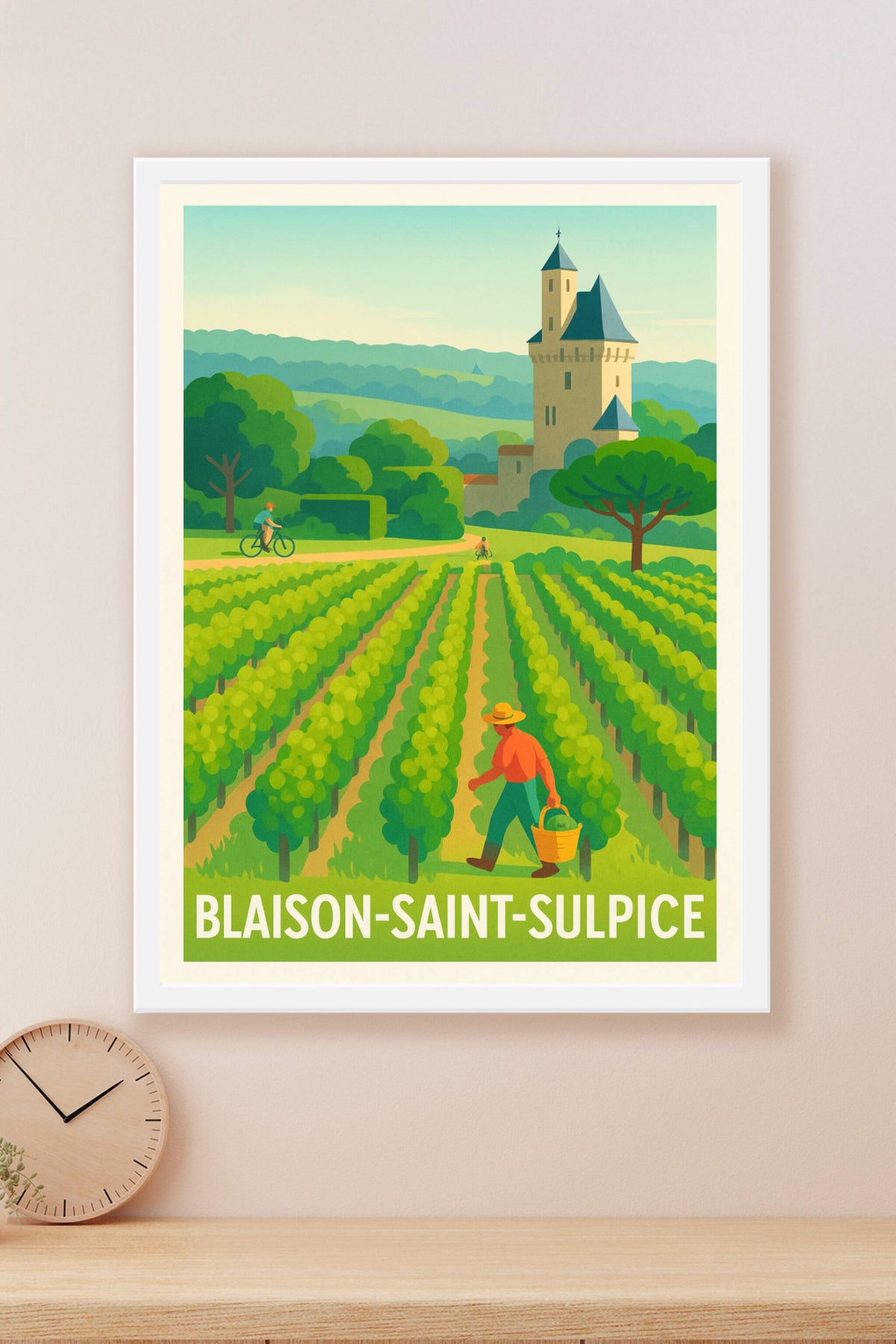 Affiche Blaison-Saint-Sulpice — L'Esprit Champêtre en Vallée de Loire · poster d'art de Blaison-Saint-Sulpice