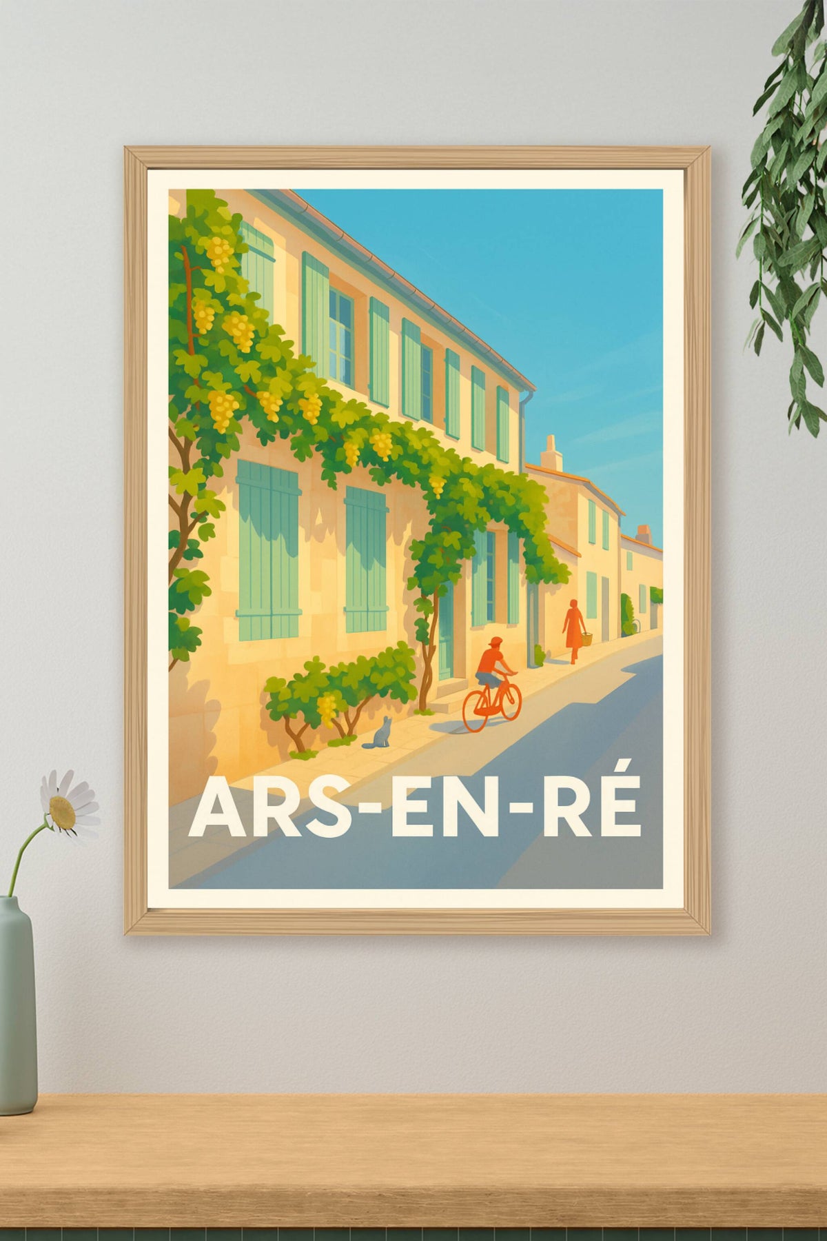 Affiche Ars-en-Ré — Charme et douceur de la vie insulaire · poster d'art de Ars-en-Ré