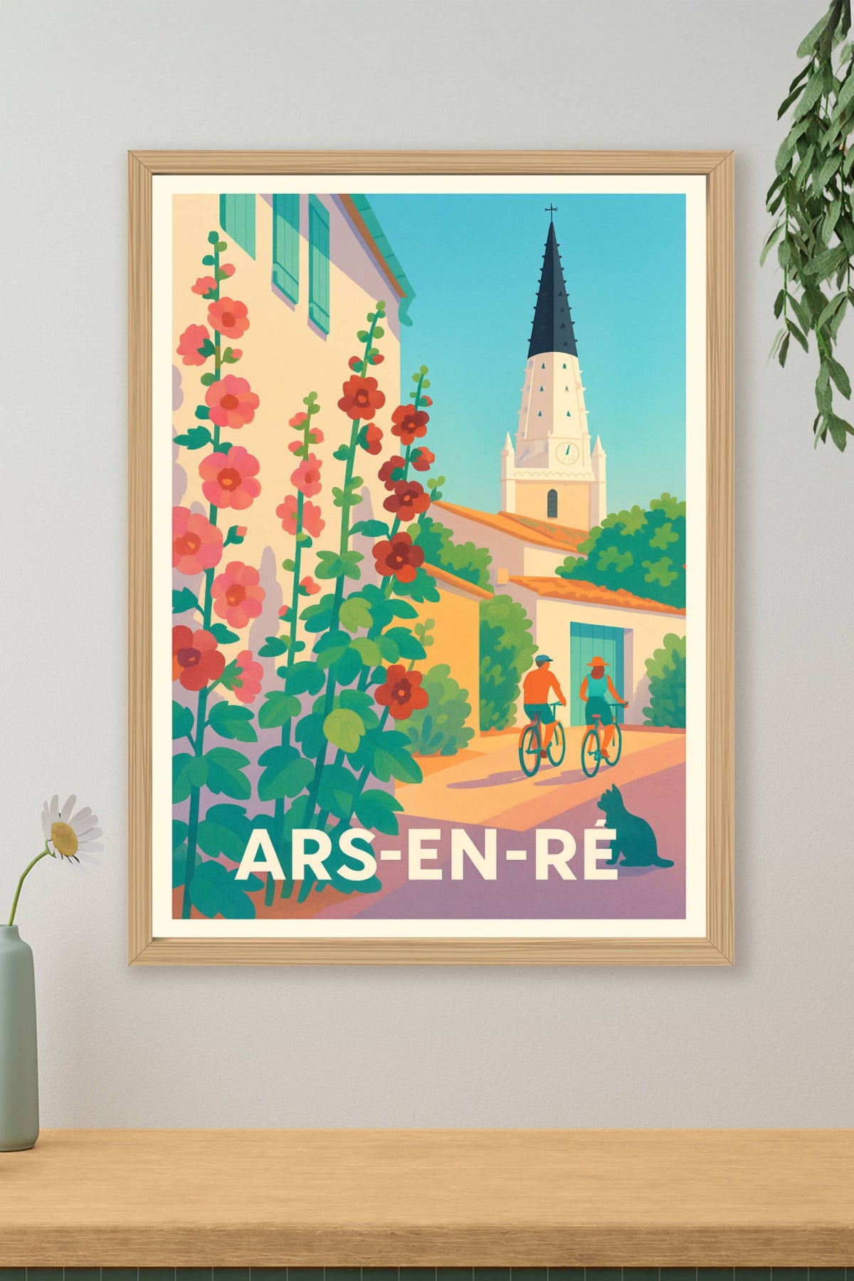Affiche Ars-en-Ré — Charme et douceur insulaire · poster d'art de Ars-en-Ré