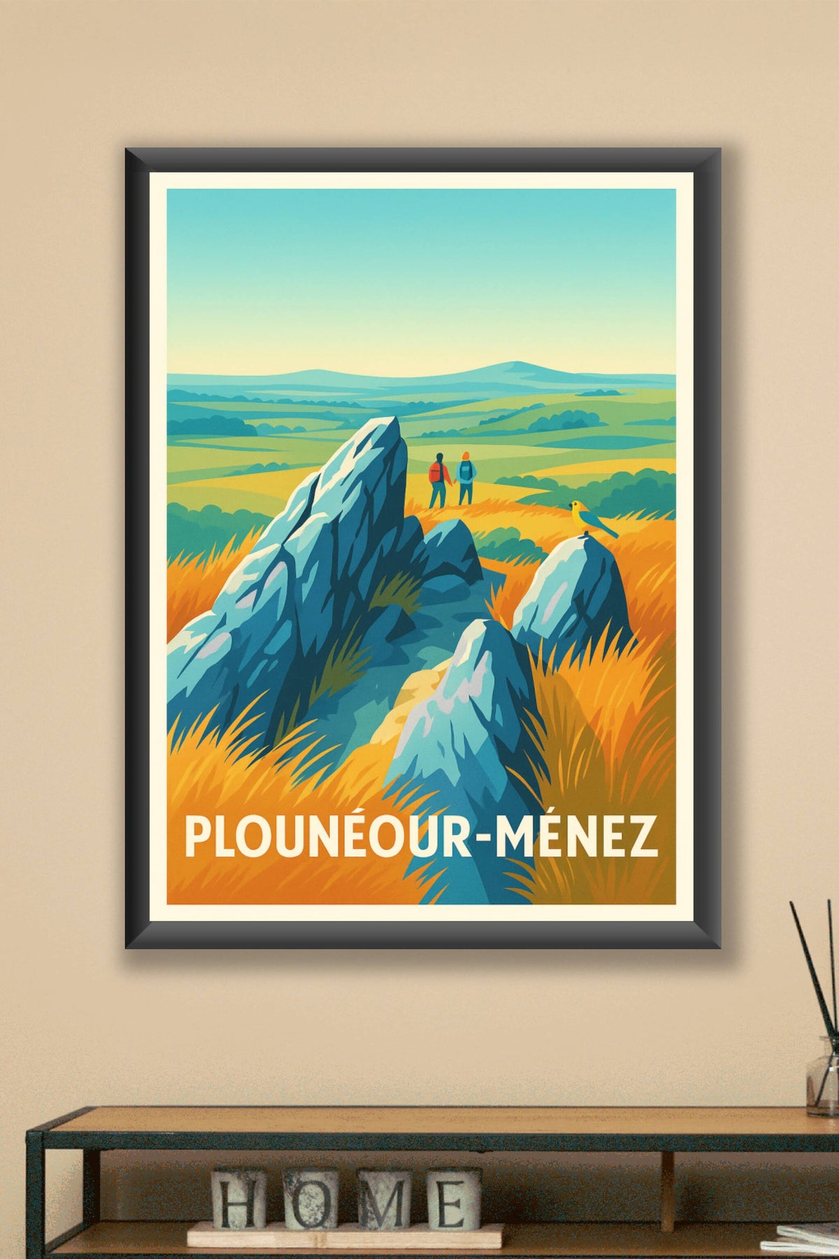 Affiche Plounéour-Ménez — Évasion au cœur des Monts d'Arrée · poster d'art de Plounéour-Ménez