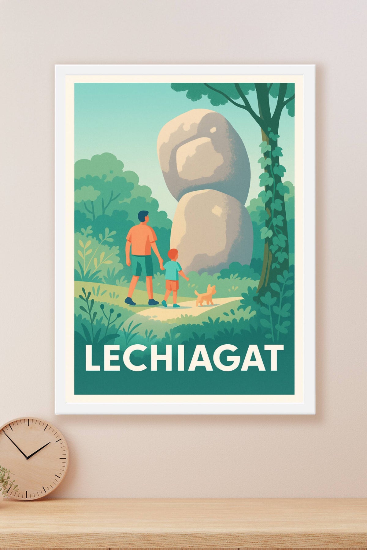 Affiche Lechiagat — Découverte nature et patrimoine · poster d'art de Lechiagat