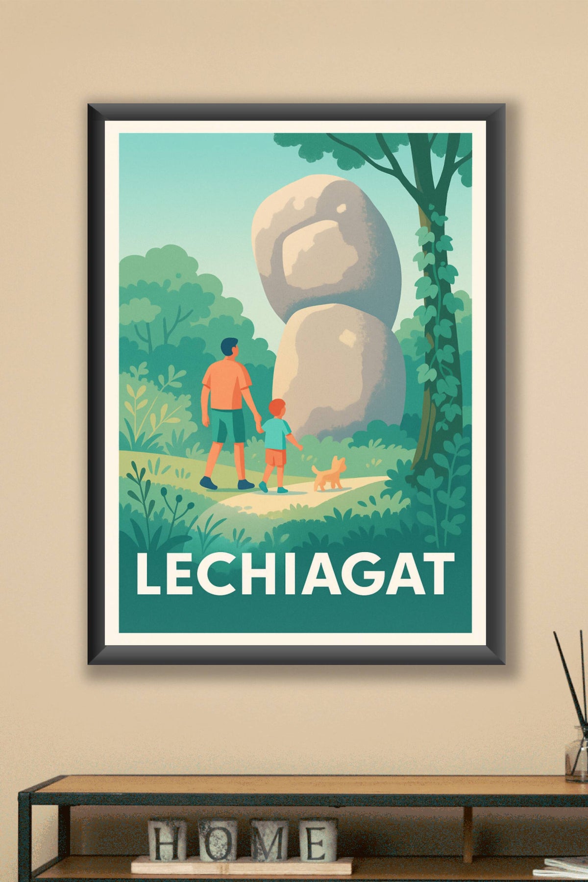Affiche Lechiagat — Découverte nature et patrimoine · poster d'art de Lechiagat