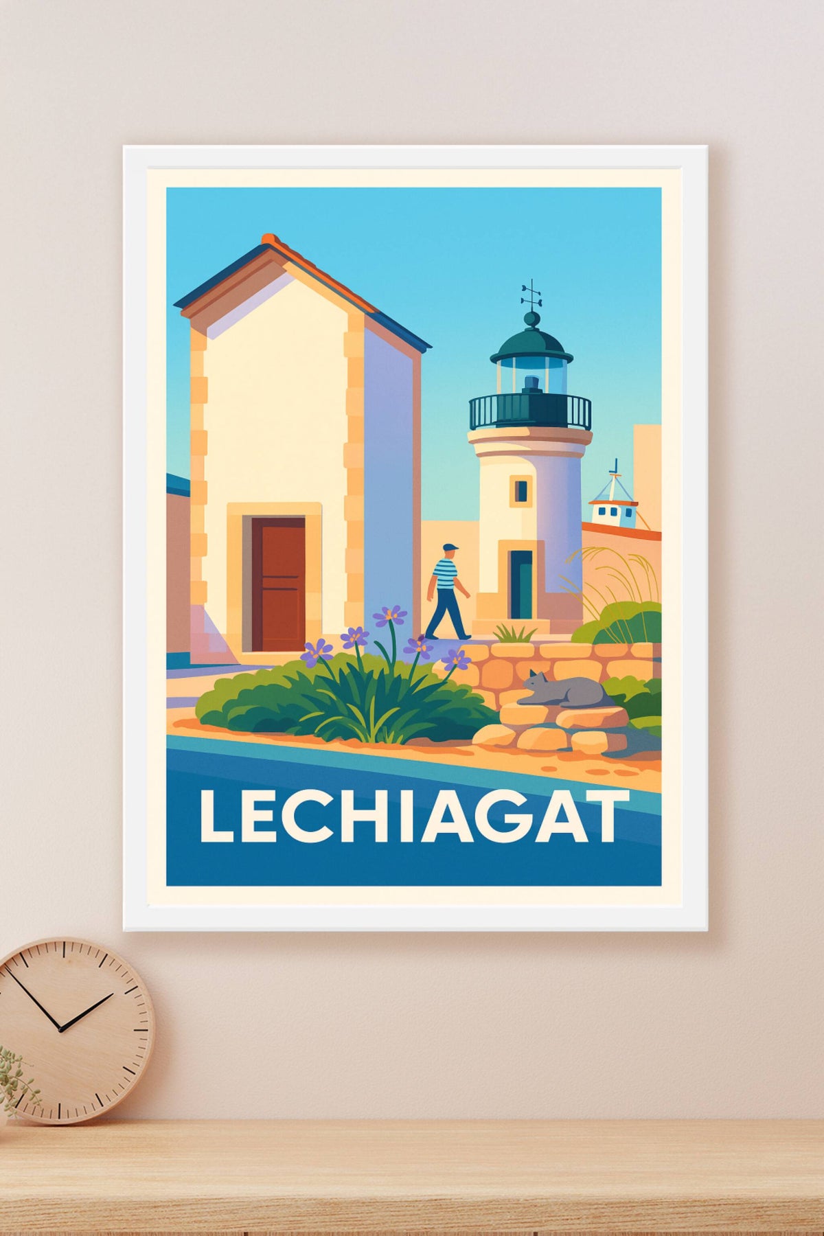 Affiche Lechiagat — Charme côtier et lumière bretonne · poster d'art de Lechiagat