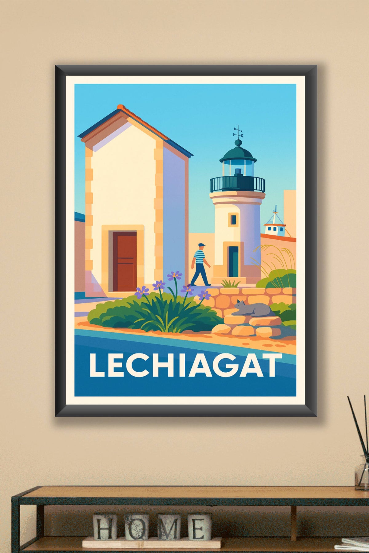Affiche Lechiagat — Charme côtier et lumière bretonne · poster d'art de Lechiagat