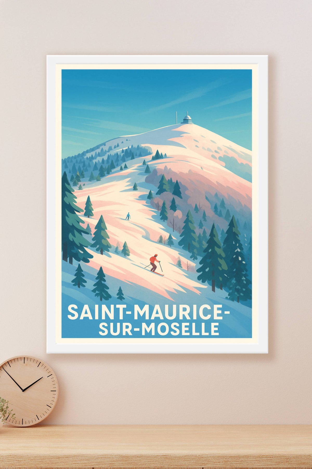 Affiche Saint-Maurice-sur-Moselle — Évasion hivernale en montagne · poster d'art de Saint-Maurice-sur-Moselle