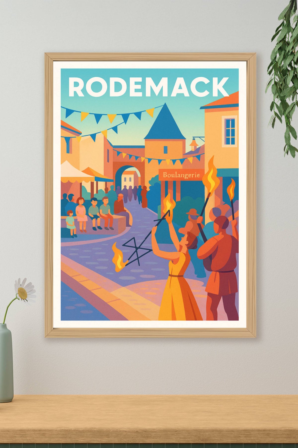 Affiche Rodemack — L'Art du Feu en Fête · poster d'art de Rodemack