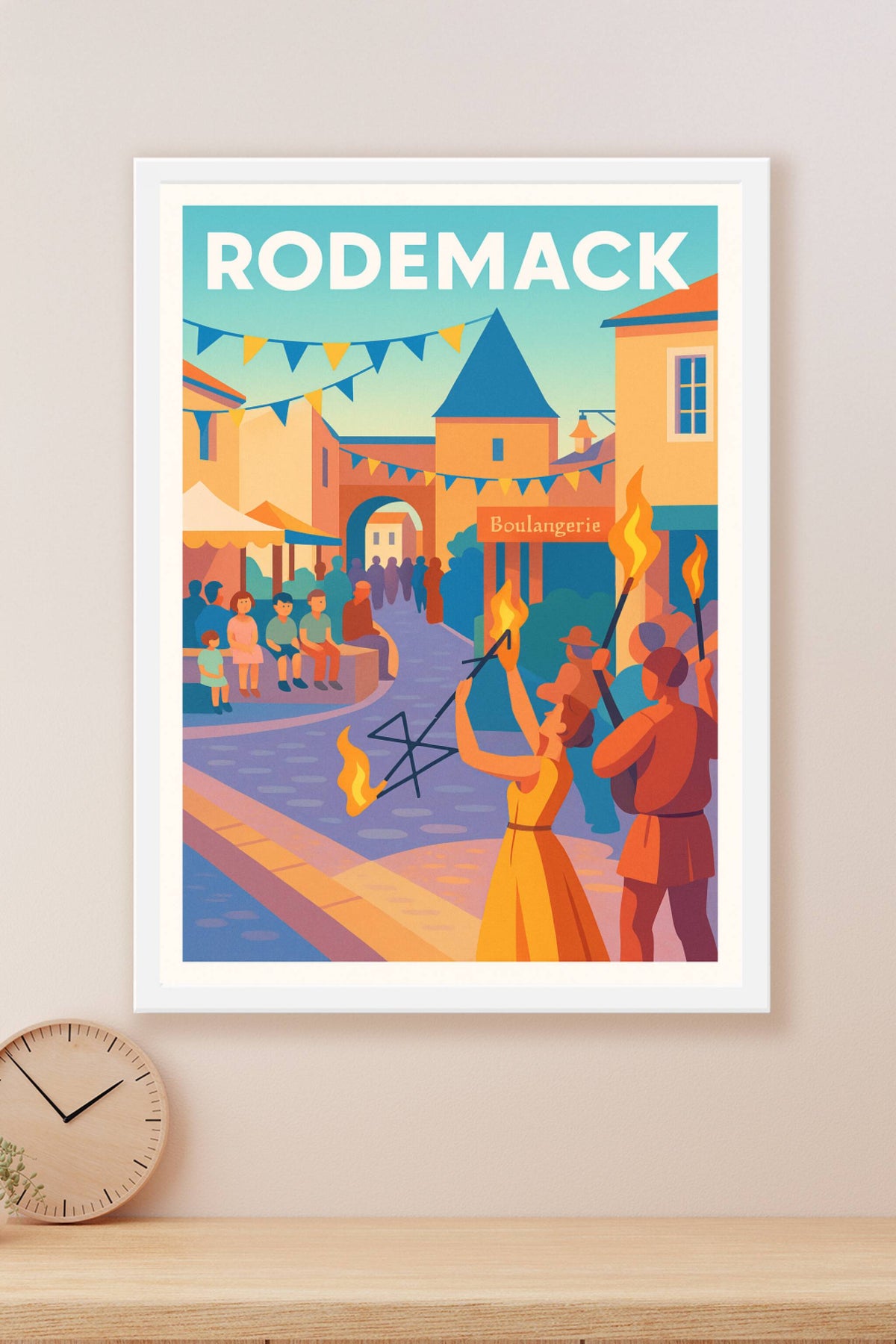 Affiche Rodemack — L'Art du Feu en Fête · poster d'art de Rodemack