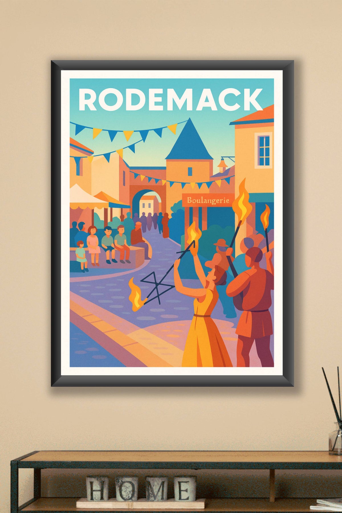 Affiche Rodemack — L'Art du Feu en Fête · poster d'art de Rodemack