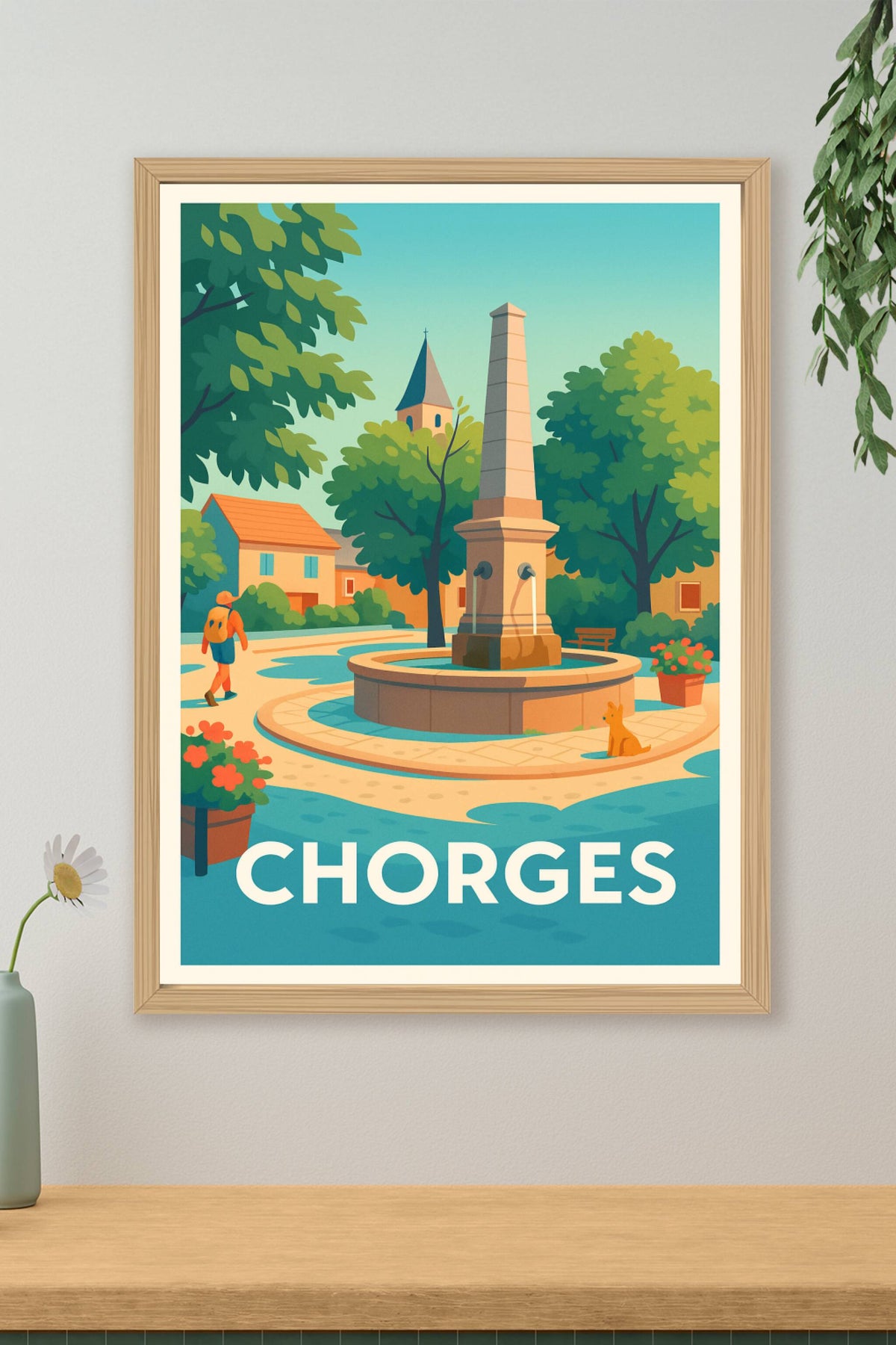 Affiche Chorges — Sérénité au cœur du village · poster d'art de Chorges