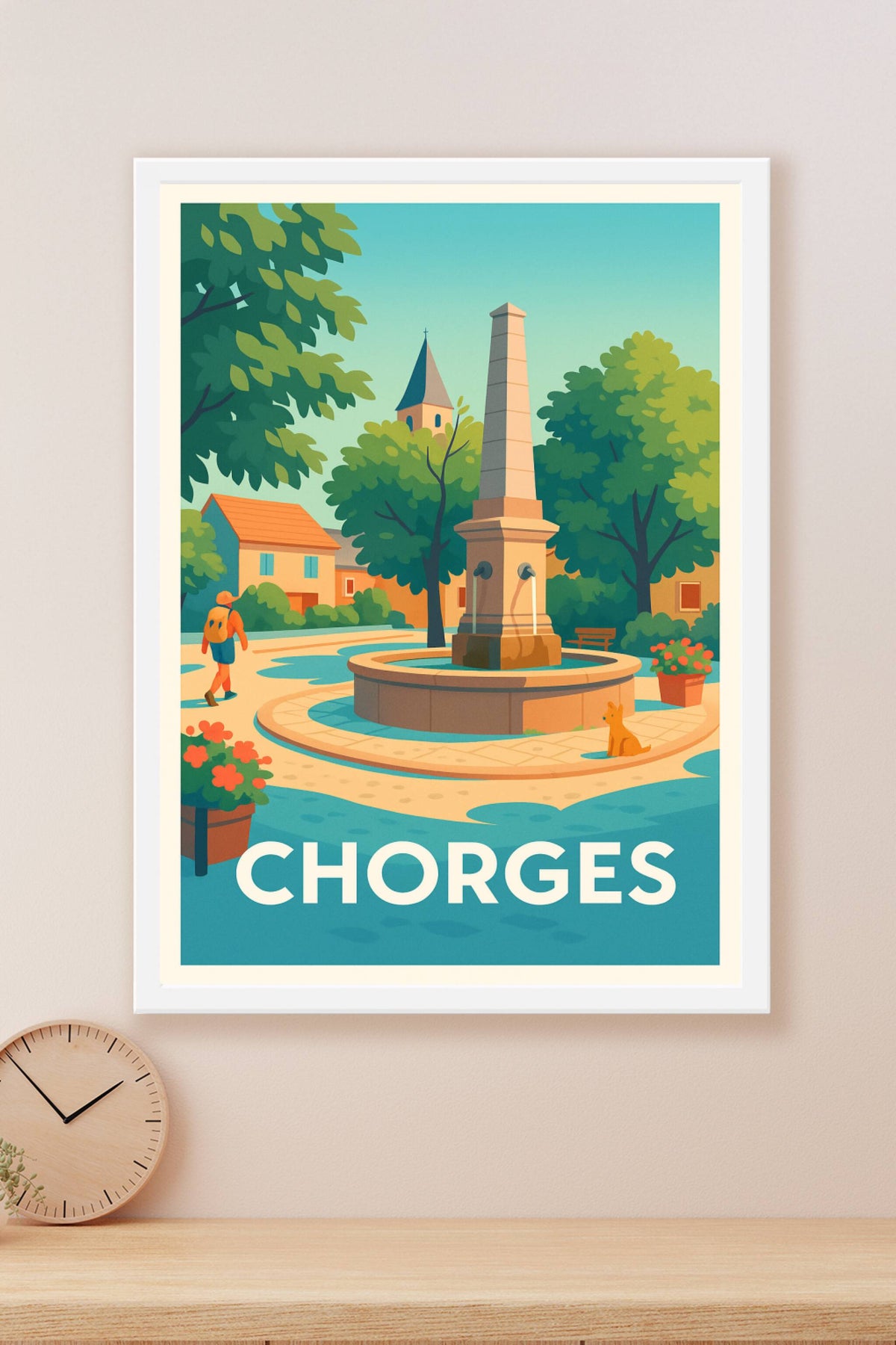 Affiche Chorges — Sérénité au cœur du village · poster d'art de Chorges