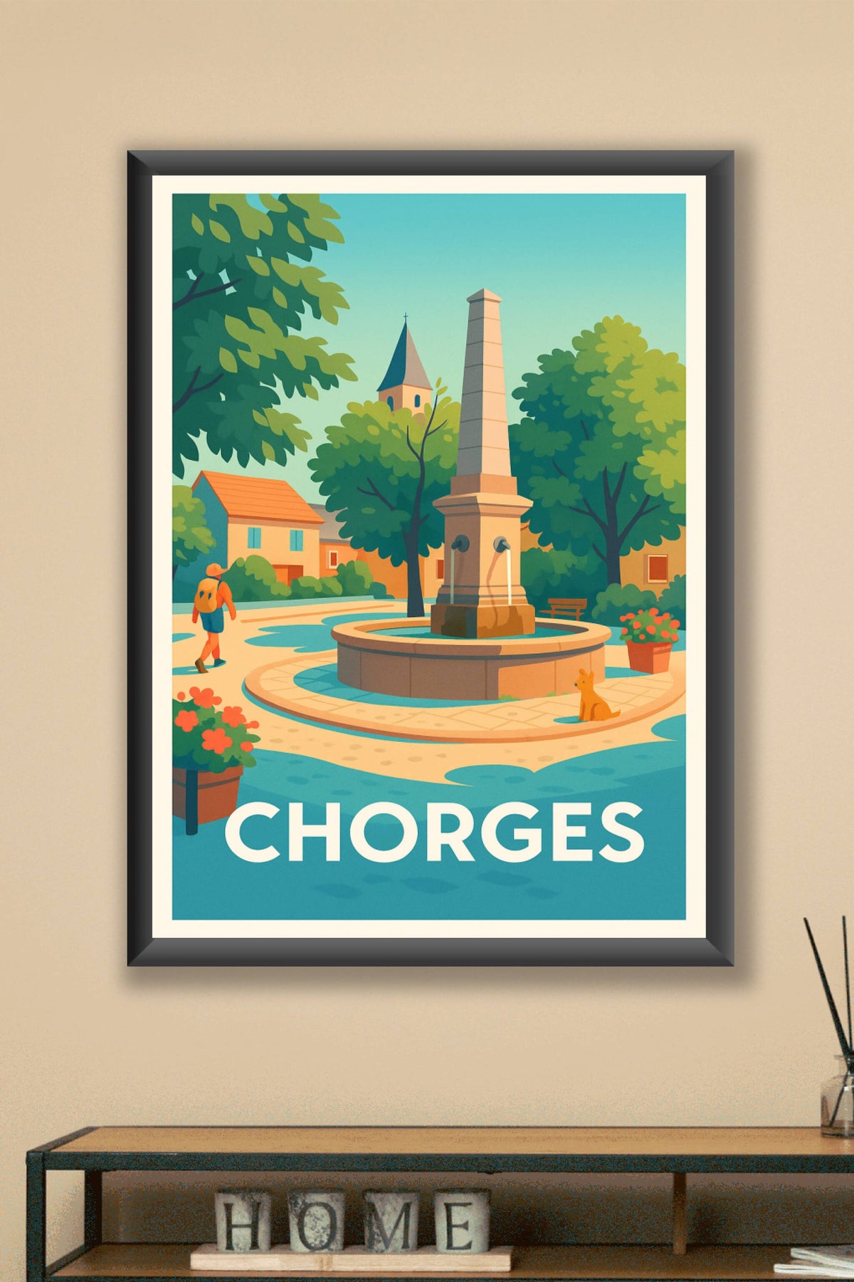 Affiche Chorges — Sérénité au cœur du village · poster d'art de Chorges