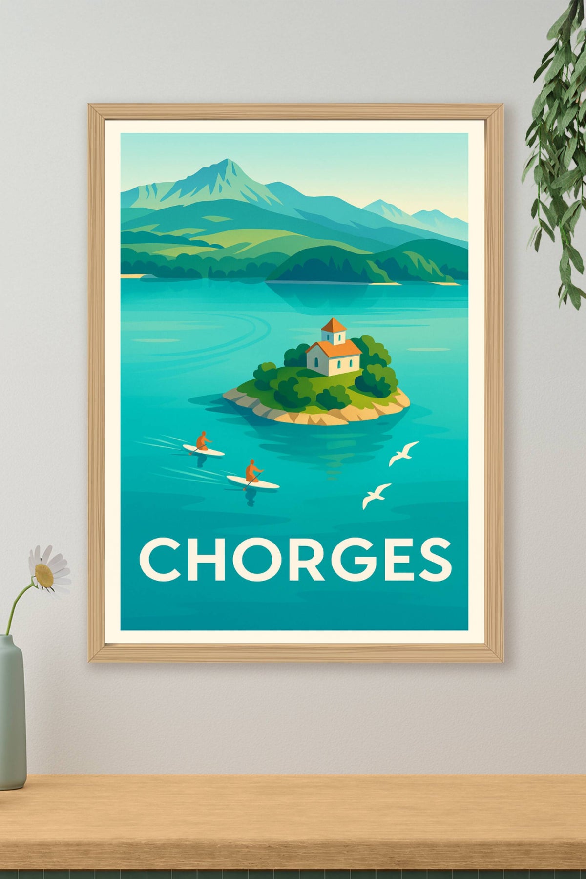 Affiche Chorges — Évasion et sérénité au cœur des Alpes · poster d'art de Chorges