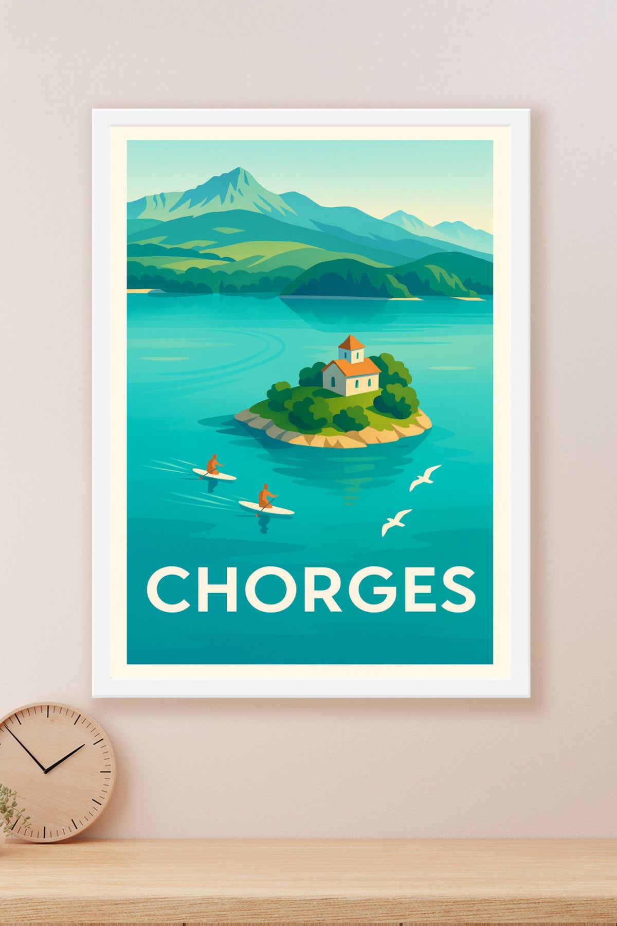 Affiche Chorges — Évasion et sérénité au cœur des Alpes · poster d'art de Chorges