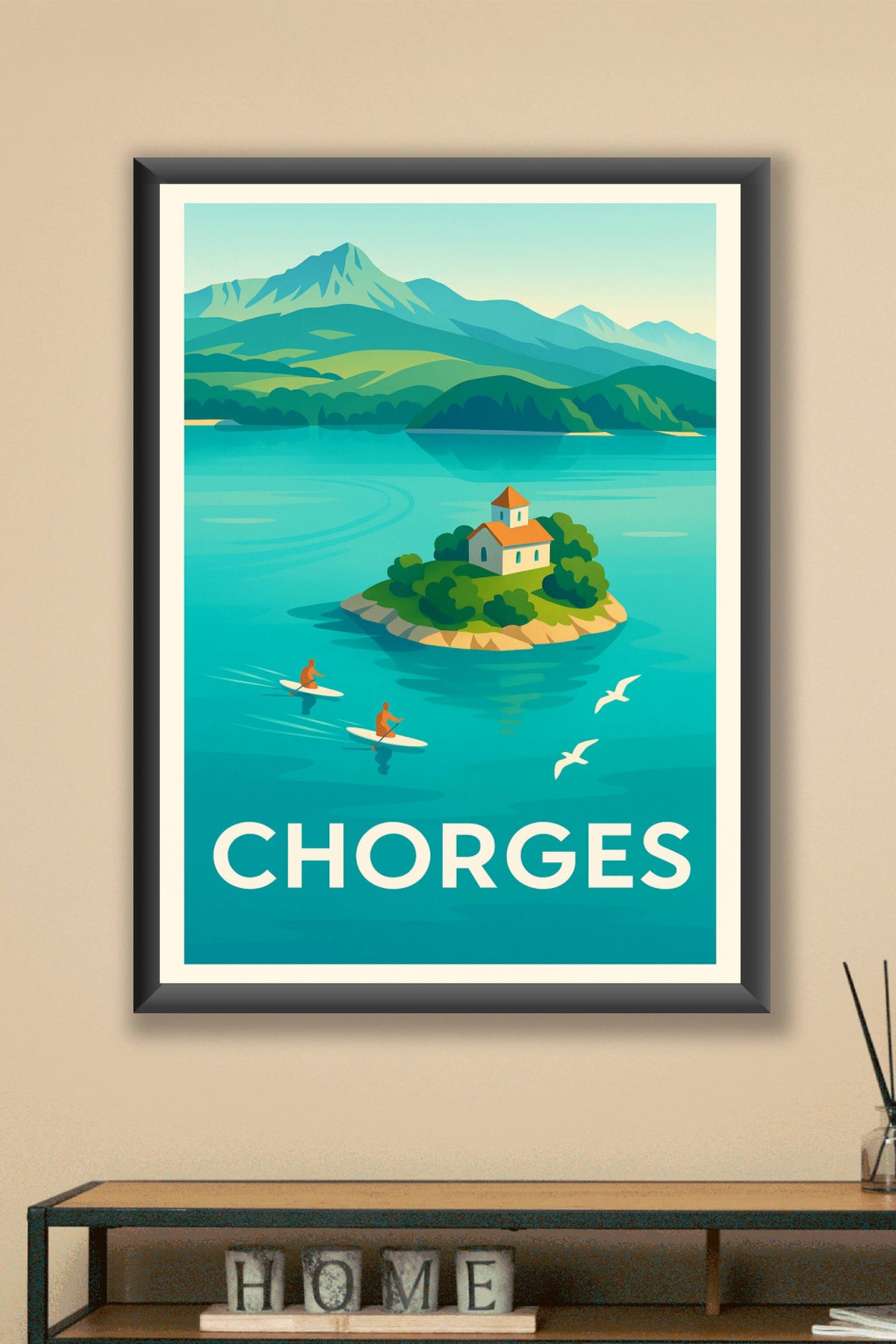 Affiche Chorges — Évasion et sérénité au cœur des Alpes · poster d'art de Chorges