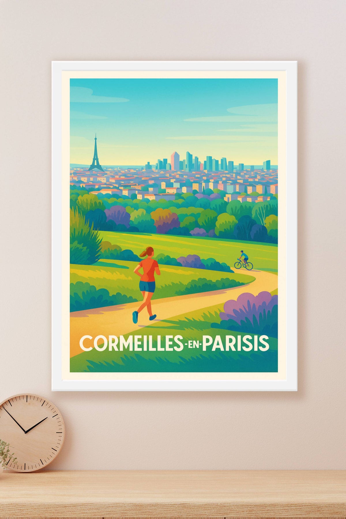 Affiche Cormeilles-en-Parisis — Évasion nature aux portes de Paris · poster d'art de Cormeilles-en-Parisis