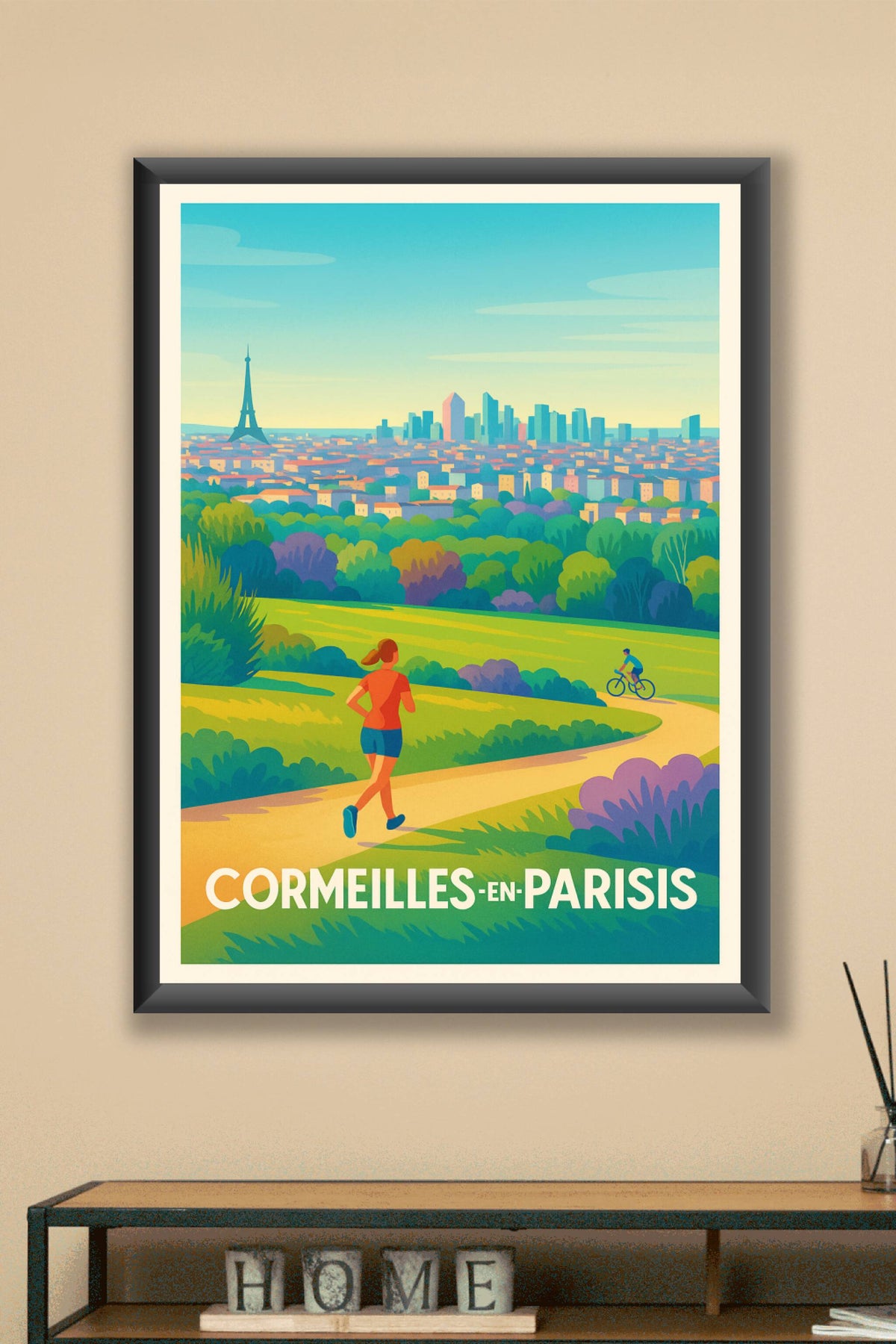 Affiche Cormeilles-en-Parisis — Évasion nature aux portes de Paris · poster d'art de Cormeilles-en-Parisis