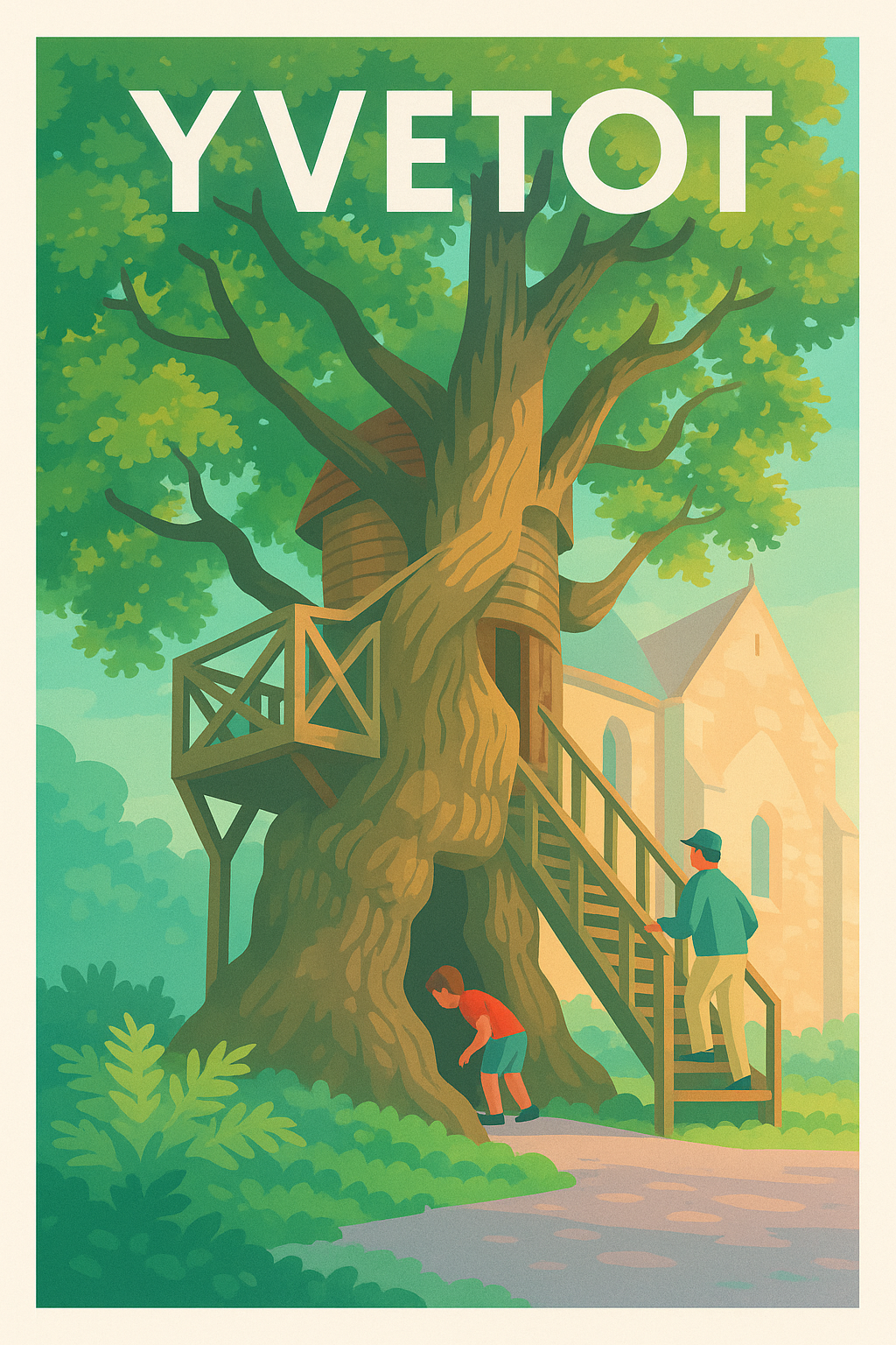 Affiche de Yvetot - L'arbre-maison qui intrigue petits et grands