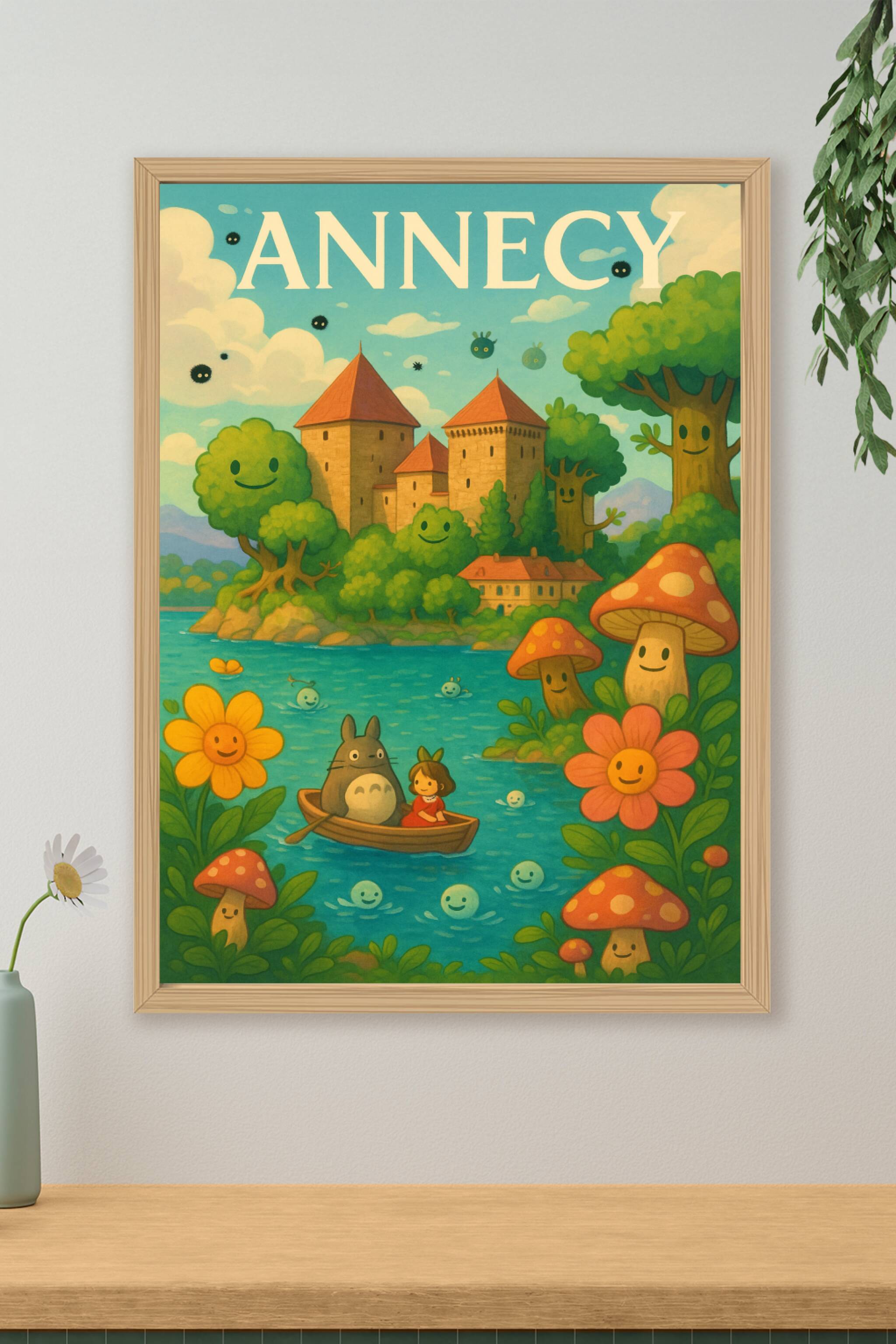 Affiche de Annecy - Charme enchanté au bord de l'eau