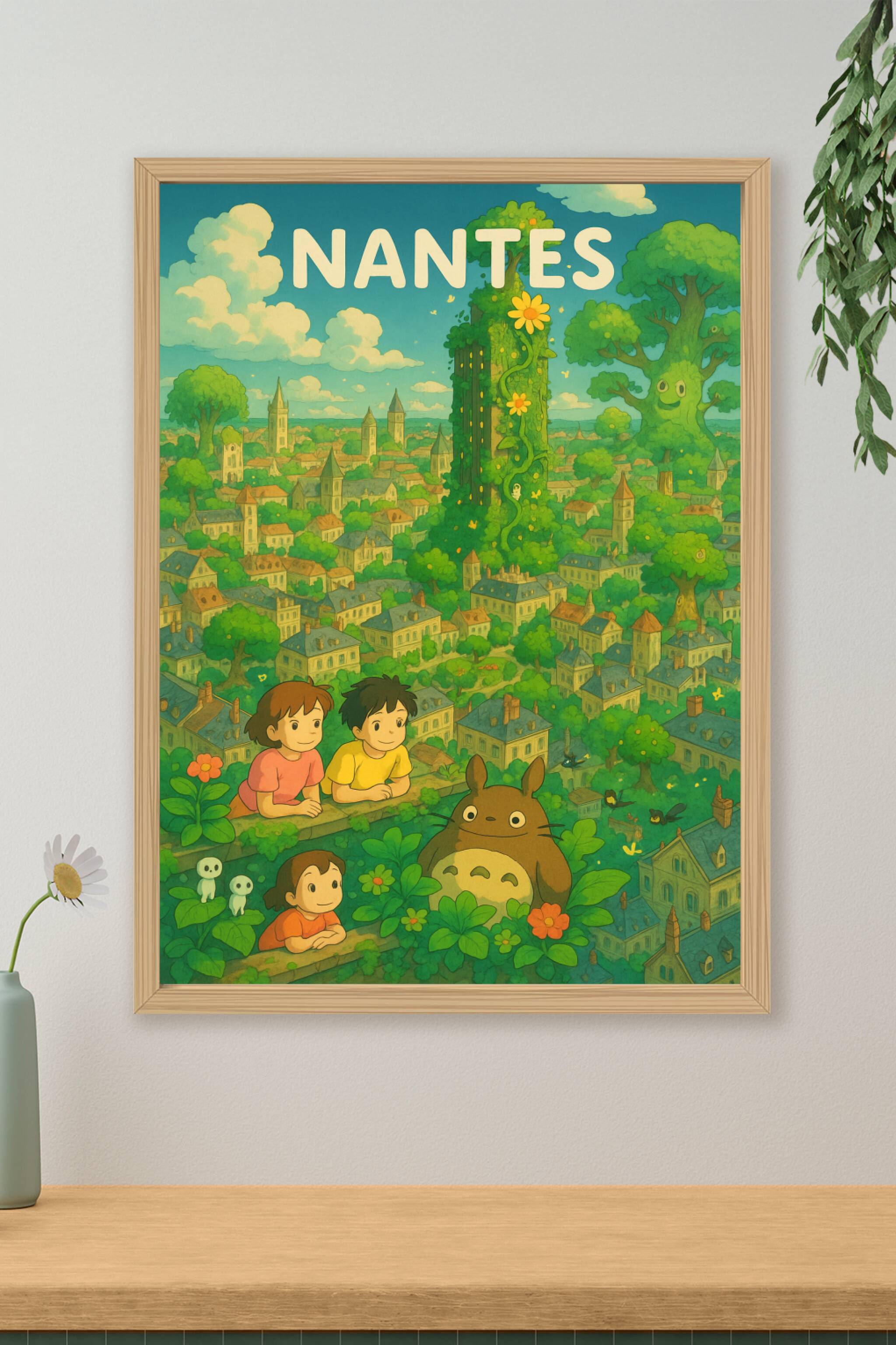 Affiche de Nantes - Une ville enchantée et pleine de vie