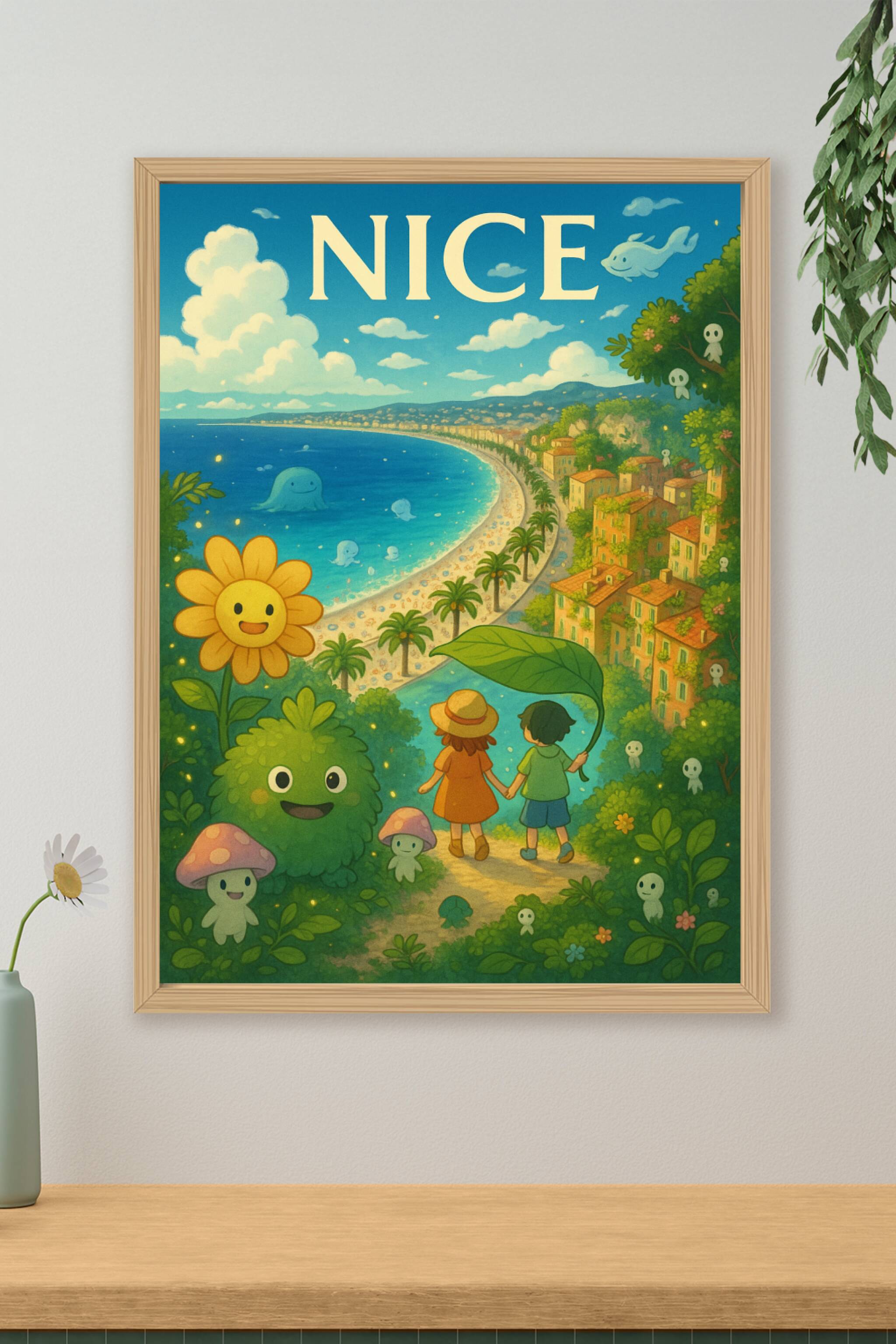 Affiche de Nice - Une escapade enchantée sur la Côte d'Azur