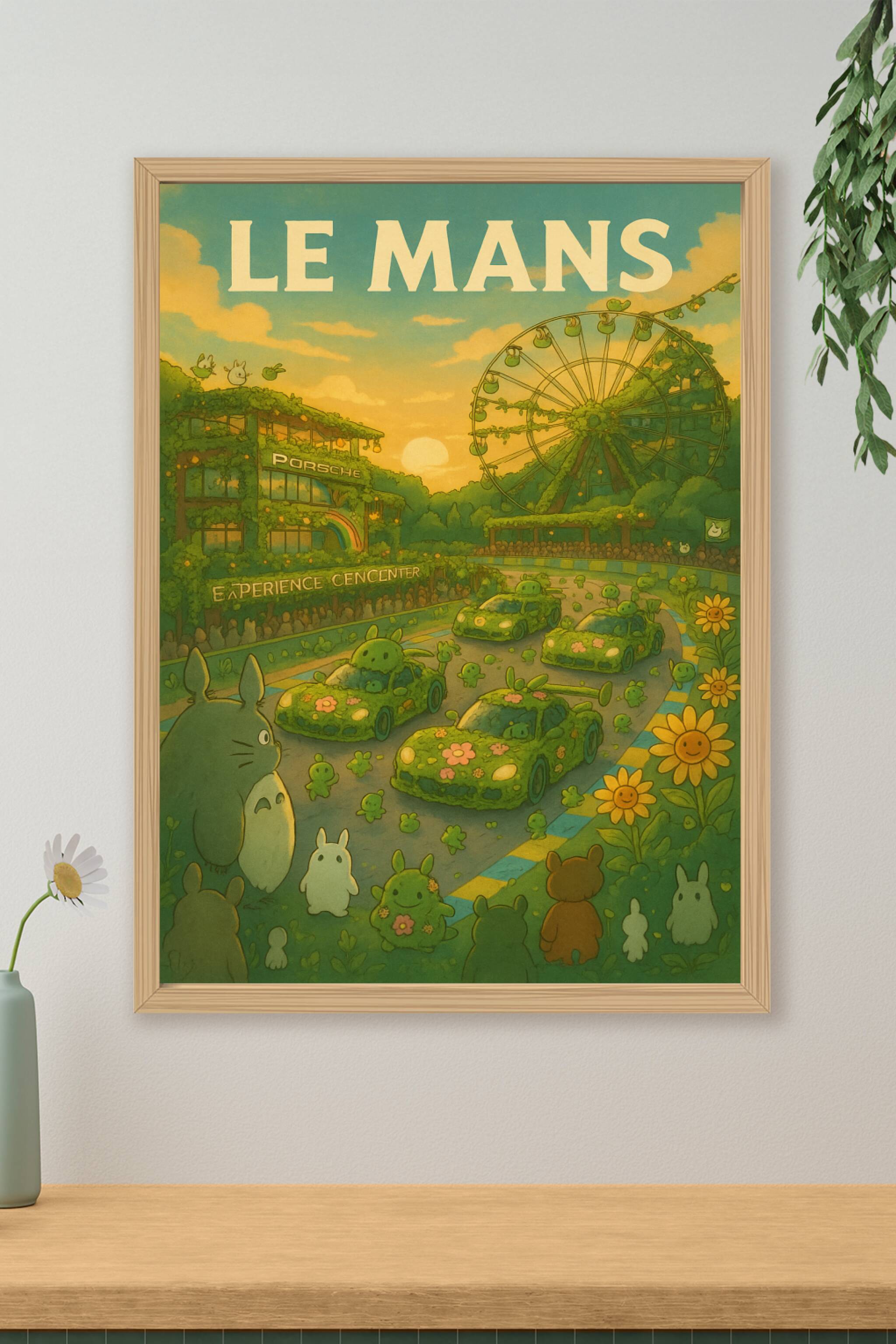Affiche de Le Mans - L'élégance verte sur la piste légendaire