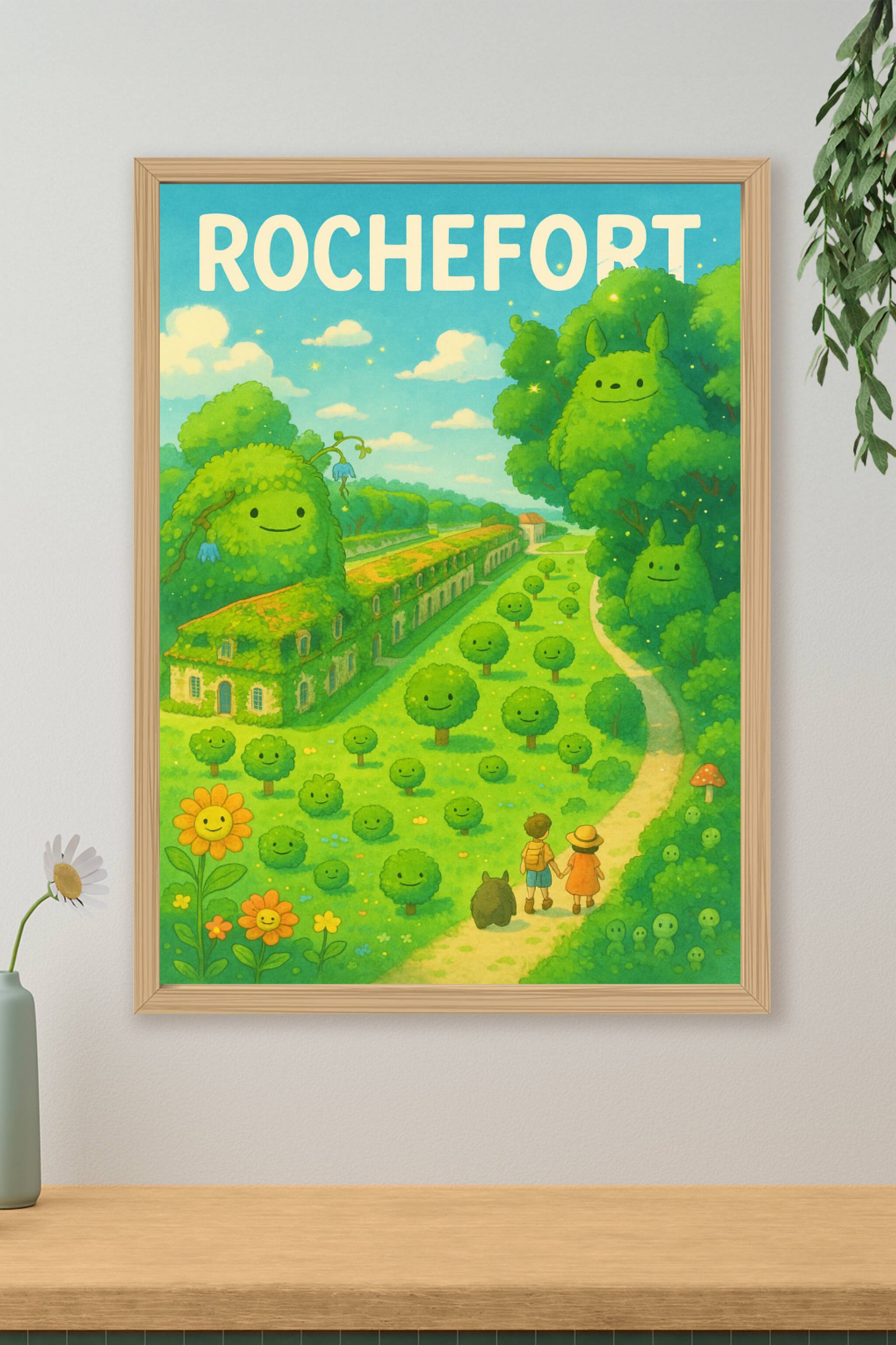 Affiche de Rochefort - Un Jardin Enchanté à Découvrir