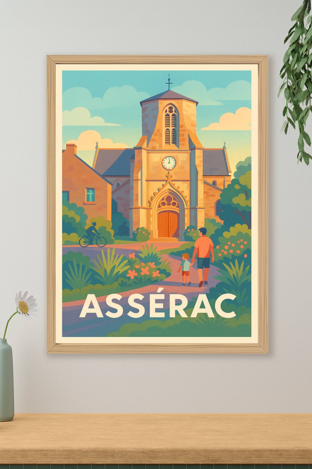 Affiche Assérac — Un havre paisible au cœur du patrimoine · poster d'art de Assérac