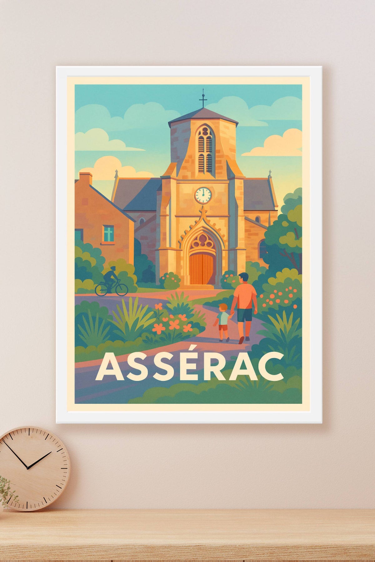 Affiche Assérac — Un havre paisible au cœur du patrimoine · poster d'art de Assérac