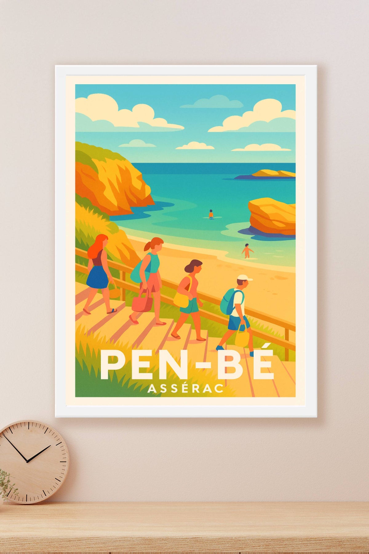 Affiche Pen-Bé — Évasion balnéaire inoubliable · poster d'art de Pen-Bé