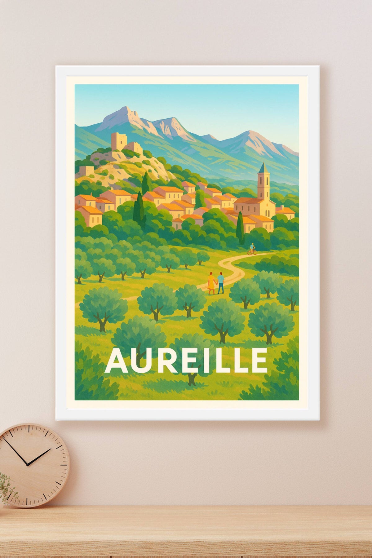 Affiche Aureille — Charme Provençal au cœur de la nature · poster d'art de Aureille