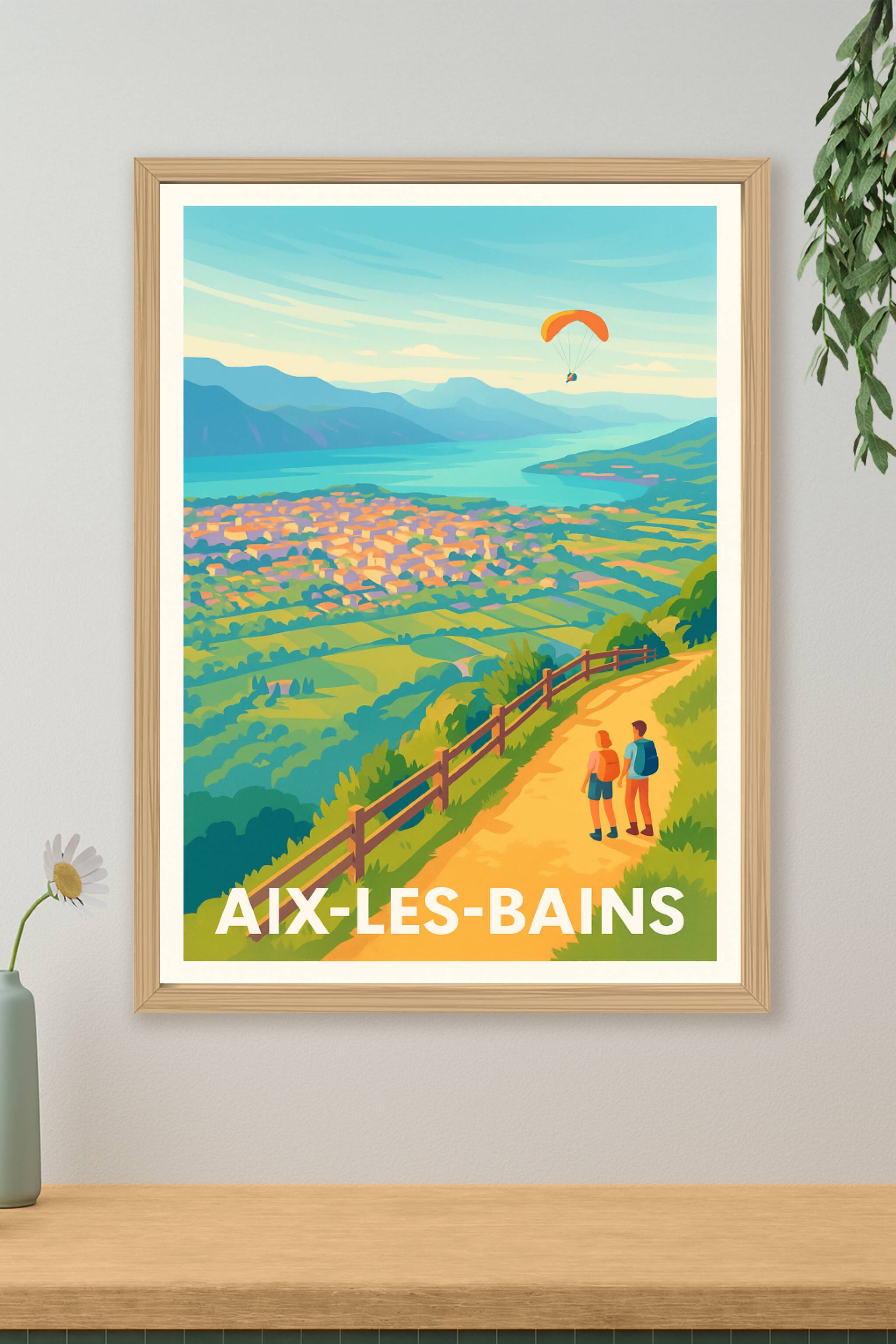 Affiche Aix-les-Bains - Évasion au cœur des Alpes